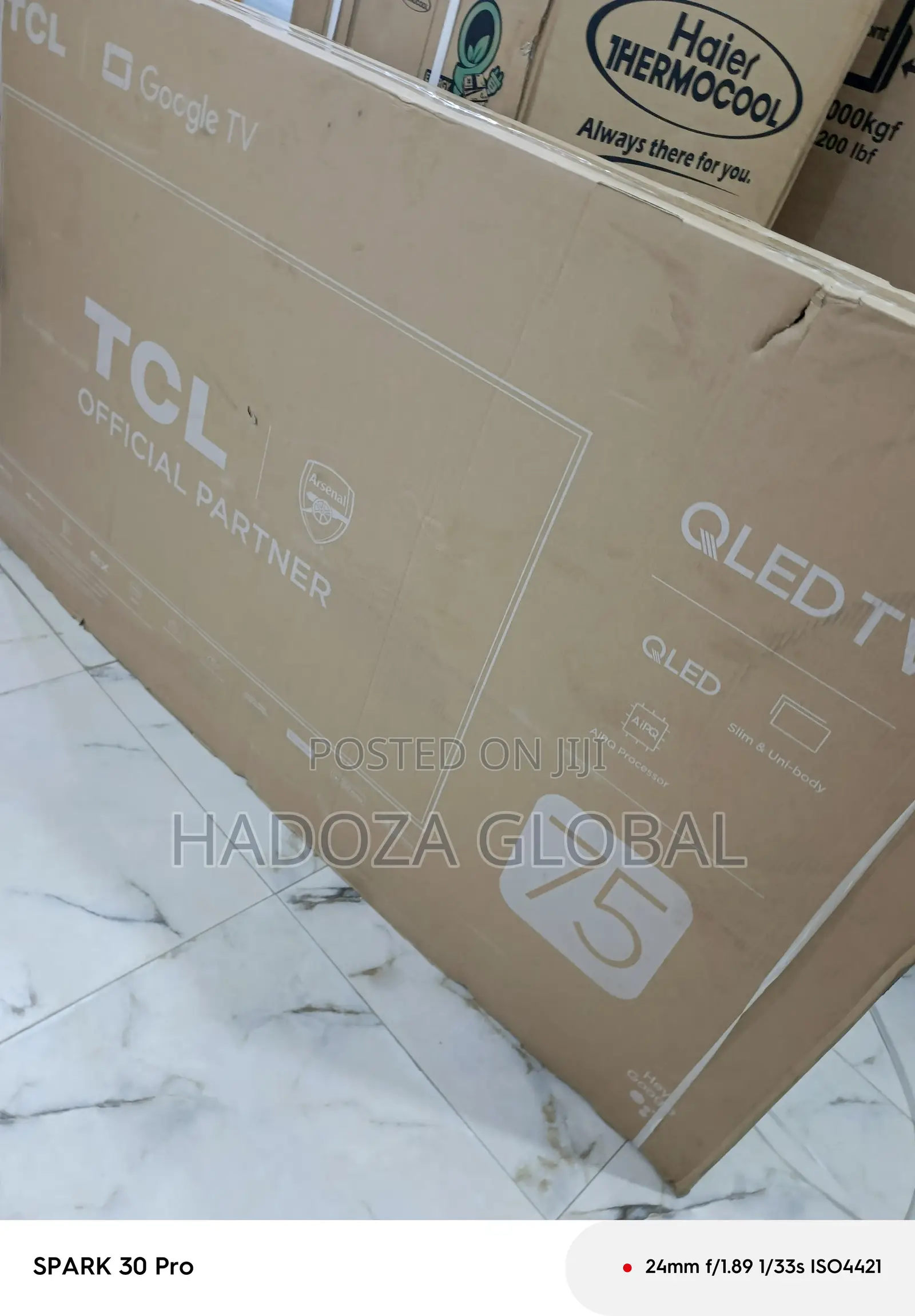 Tcl 75” Smart Tv With Thin Bezels And Qled Display