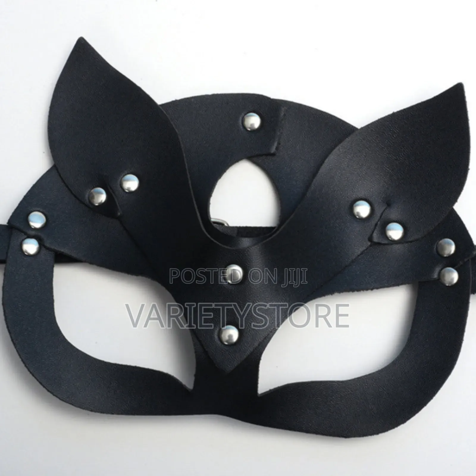 Halloween Party Women Leather Fun Cat Face Mask