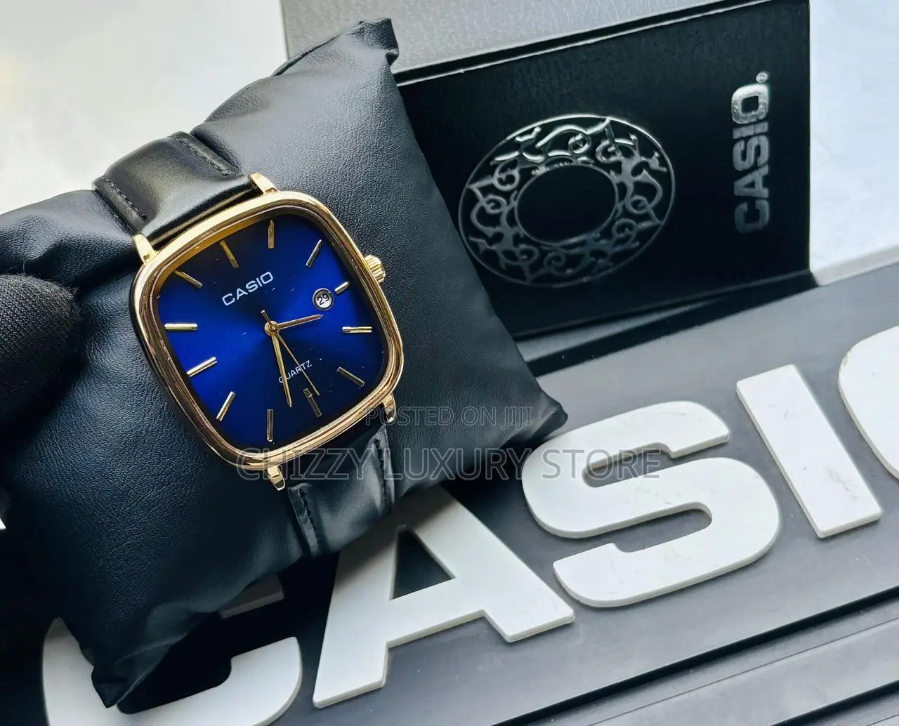 Casio Quality Luxury Men Genuine Leather Wristwatch
