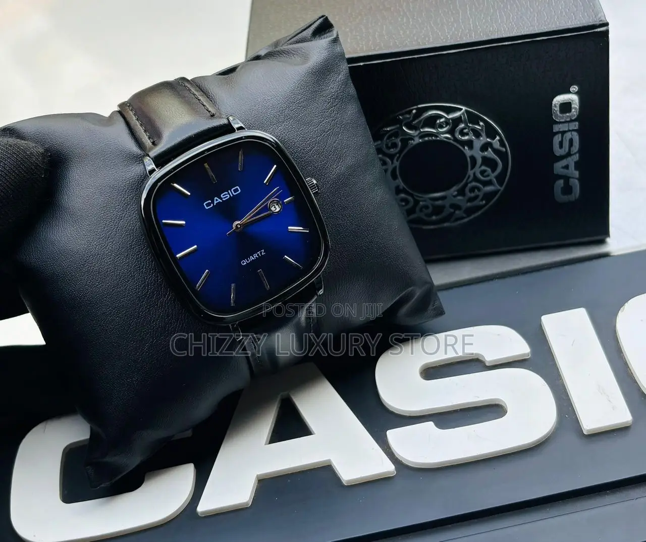 Casio Quality Luxury Men Genuine Leather Wristwatch