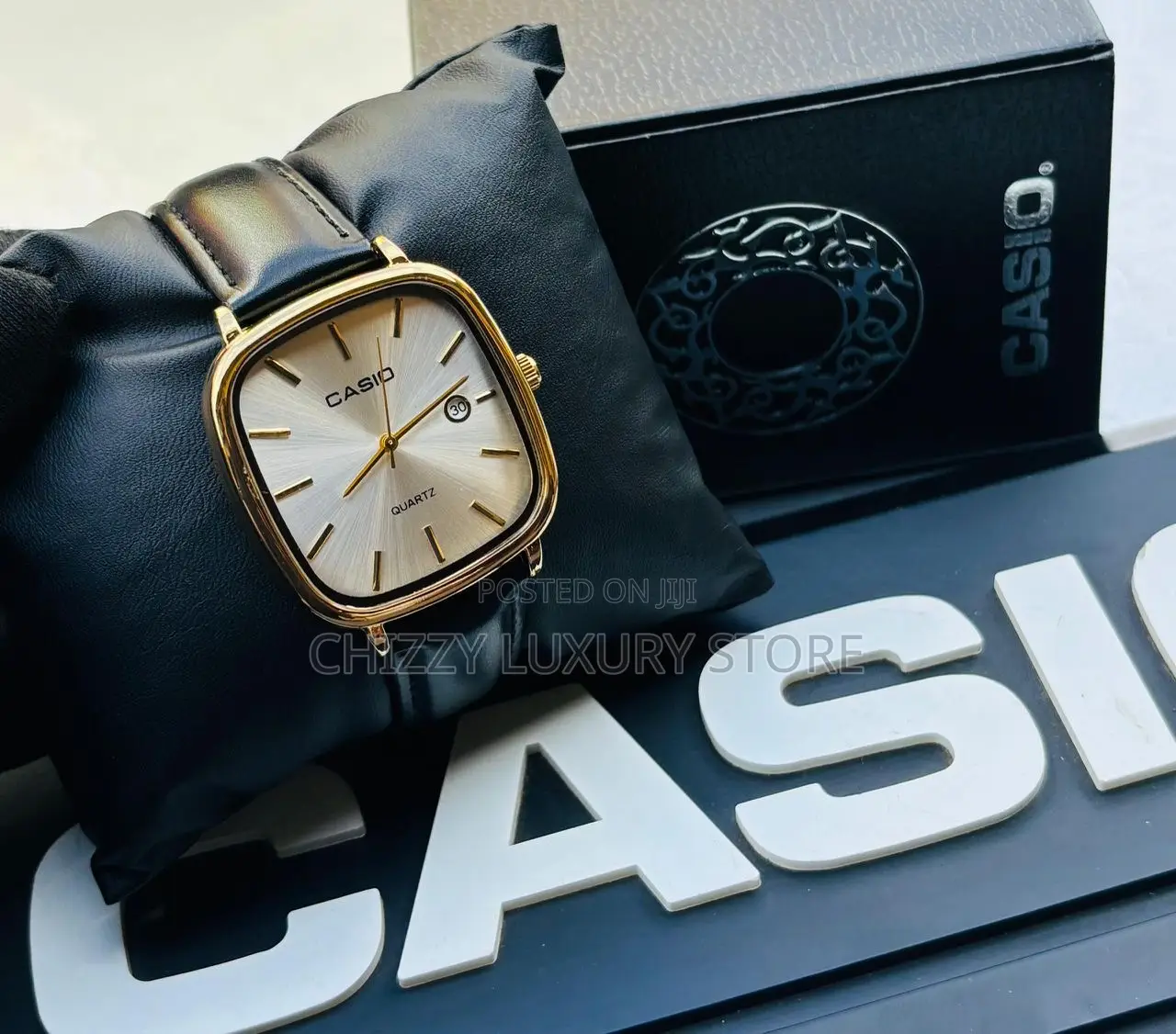 Casio Quality Luxury Men Genuine Leather Wristwatch