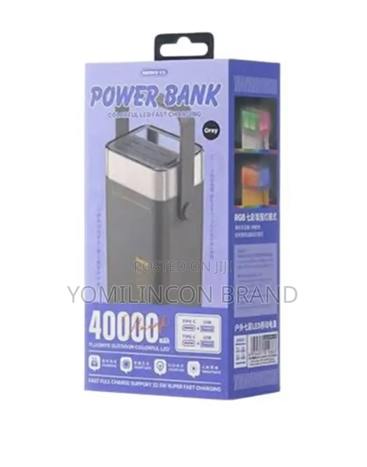 Remax Rpp-596 40000mah Power Bank - Ultra-high Capacity With Dual Usb