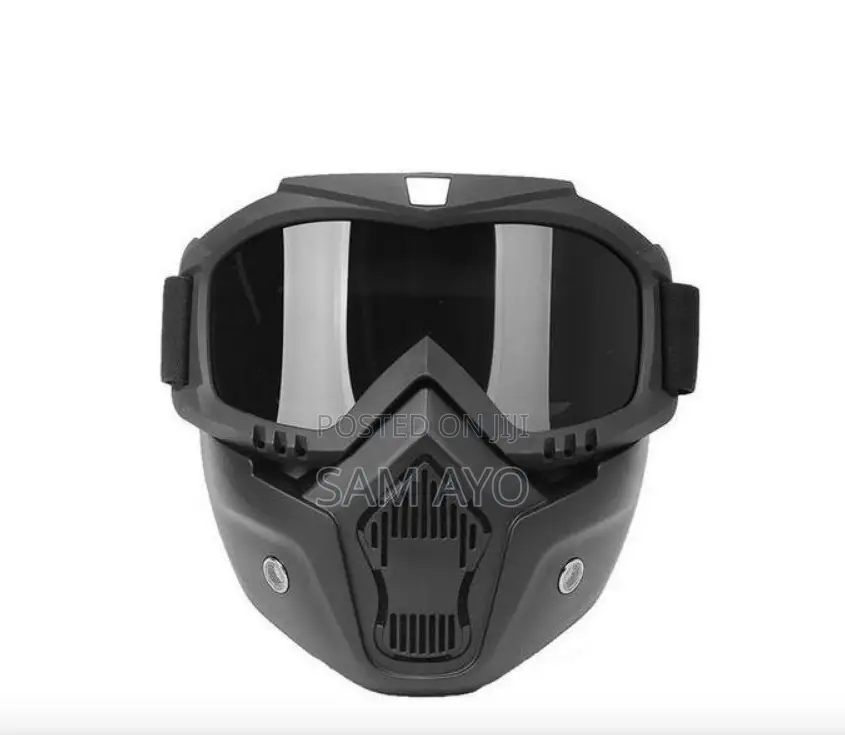 Goggles With Mouth Filter for Bikers and Cyclers