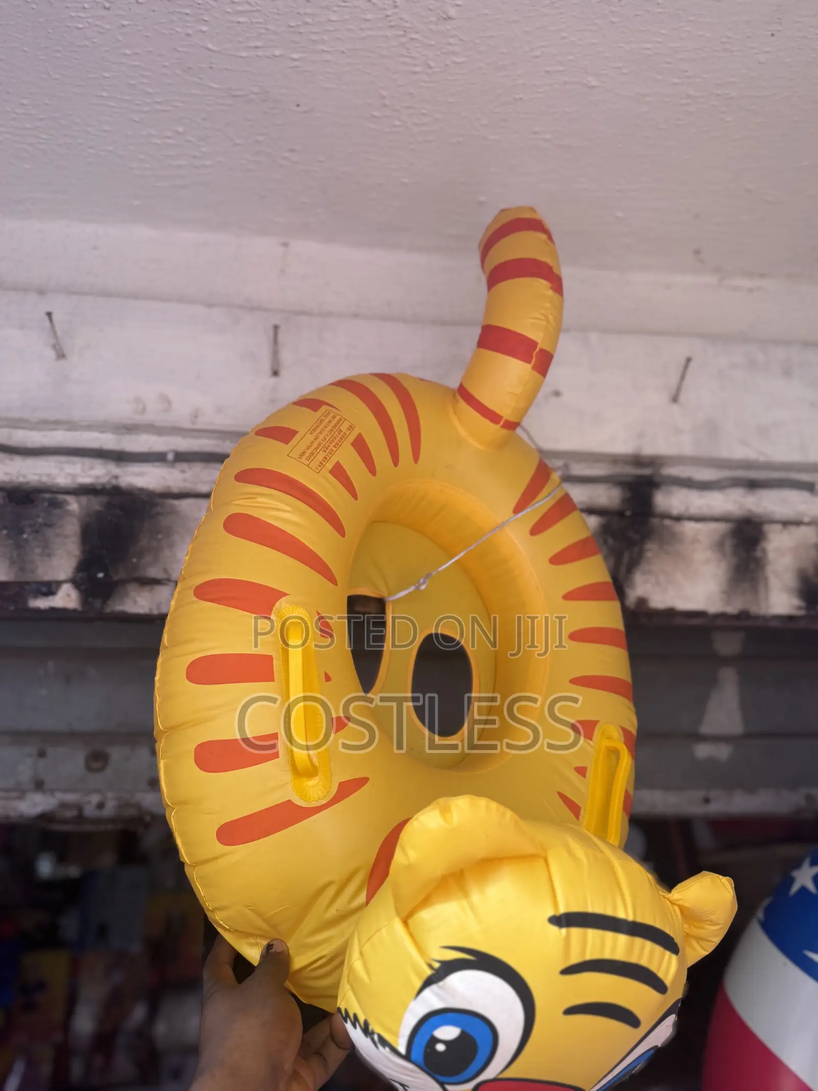 Inflatable Child's Pool Float With a Cartoon Animal Design