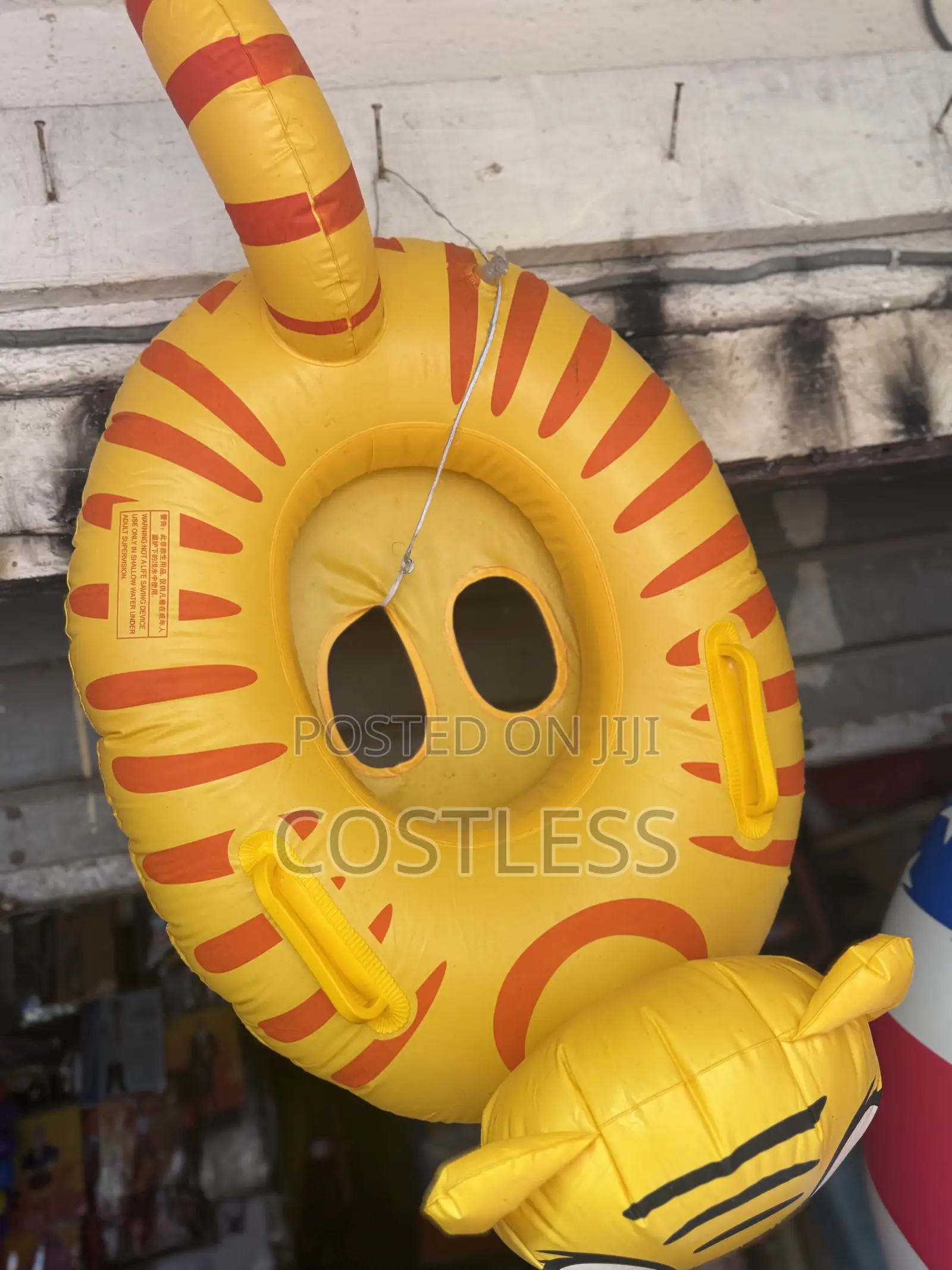 Inflatable Child's Pool Float With a Cartoon Animal Design