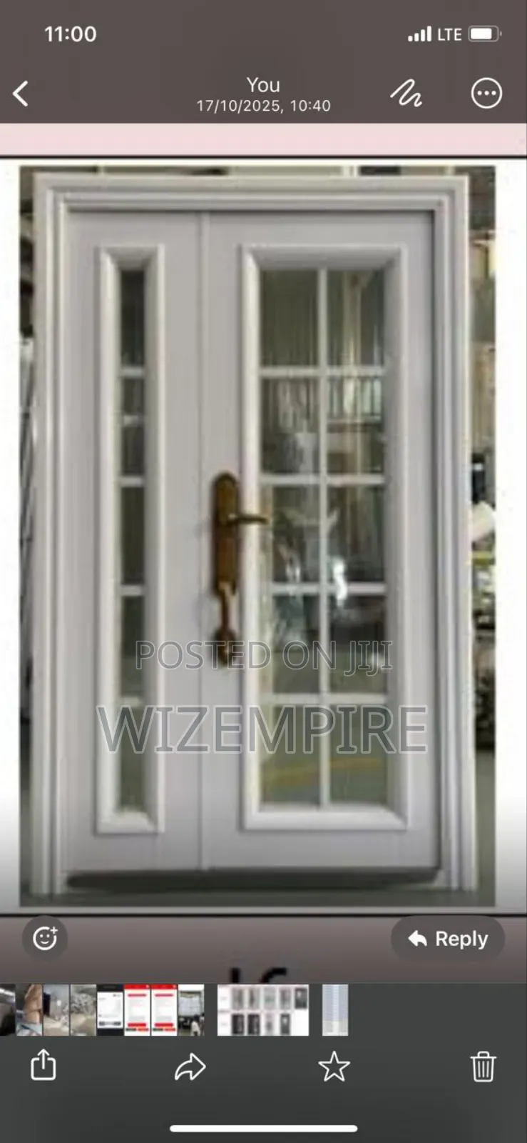 Executive French Glass Door Available