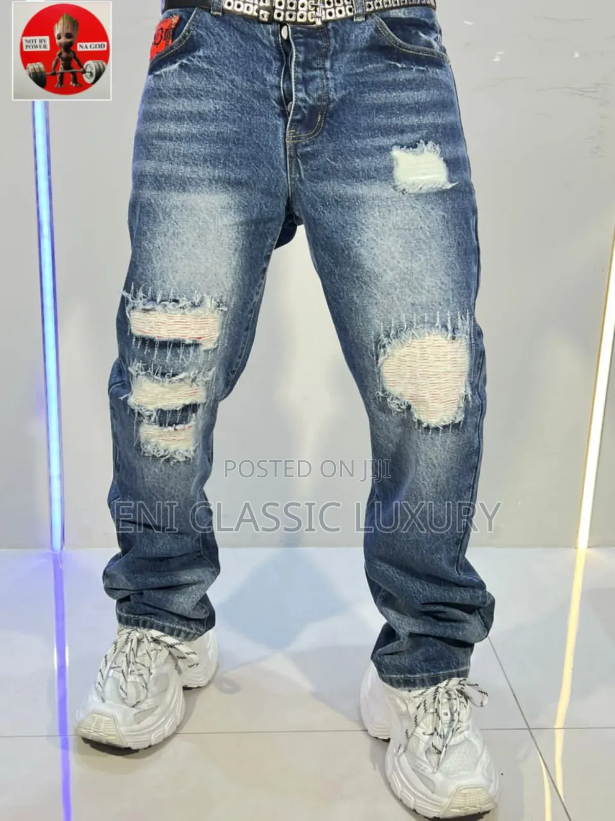 Top Quality Luxury Men's Cargo Jeans Well Branded