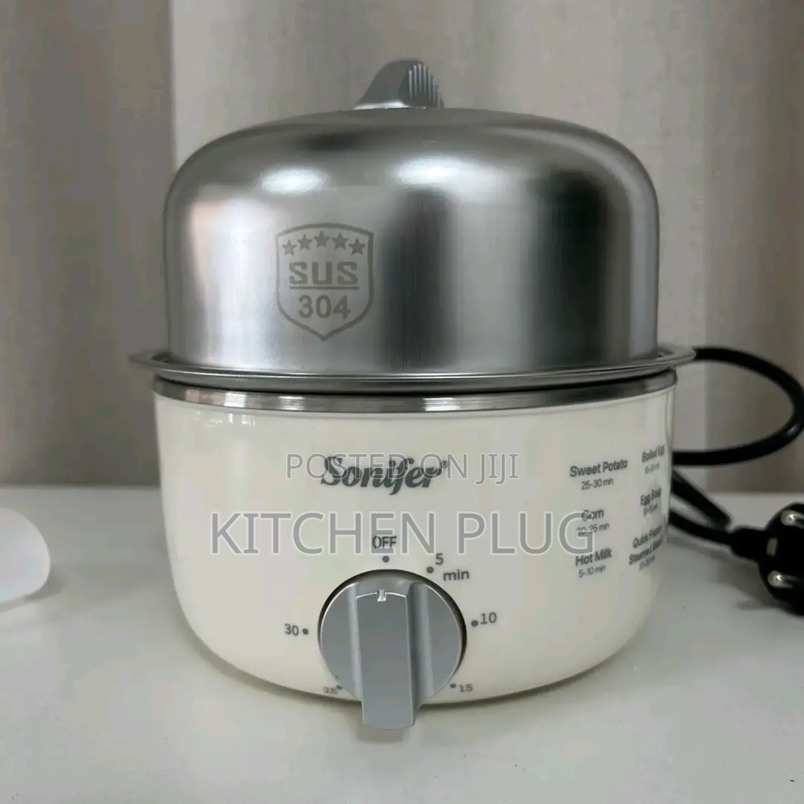 Stainless Steel Steamer Egg Boiler Sonifer Sf-1514