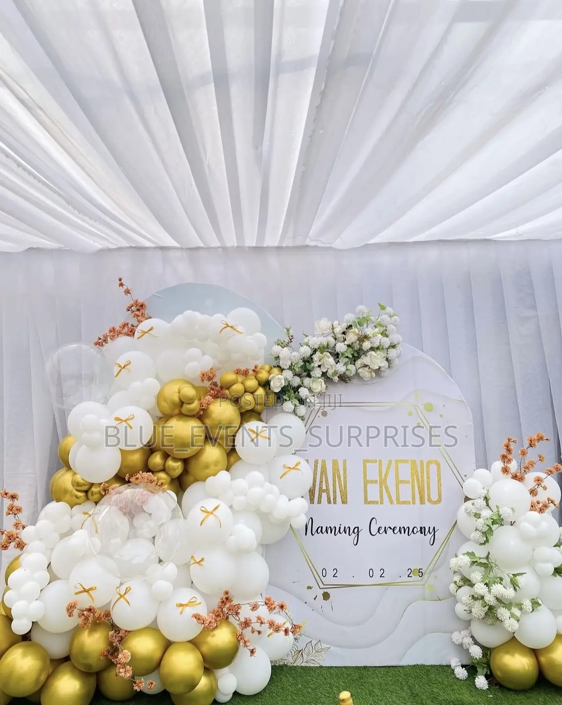 Ballon Garland Naming Ceremony Event Decor