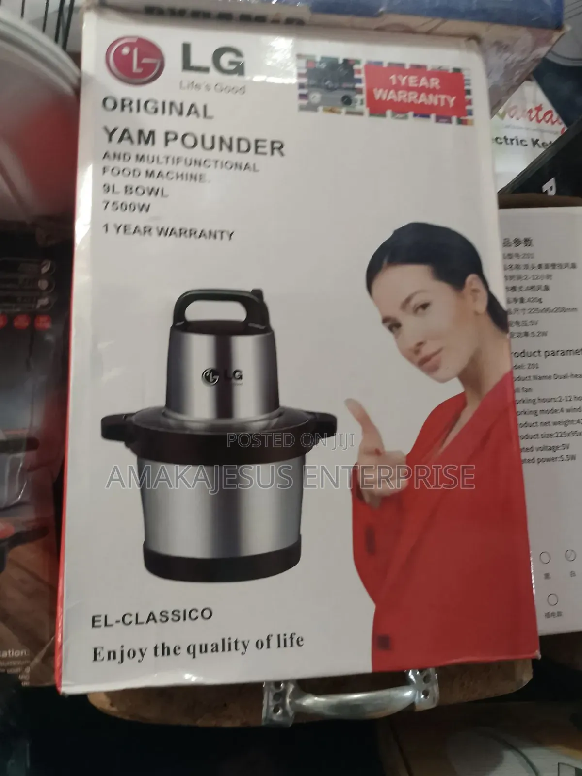 Yam Pounder and Multifunctional Food Machine -9.5l - 7500w