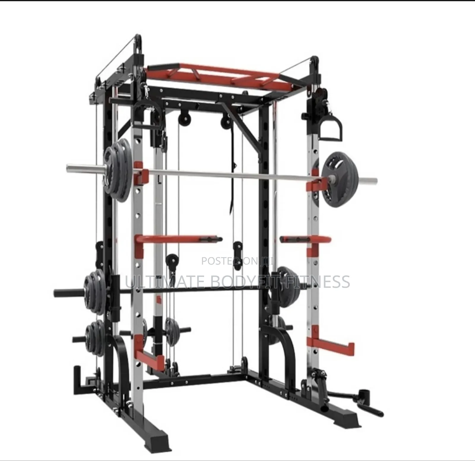 Brand New Multi-Functional Squat Machine + Cable Crossover Squat Rack