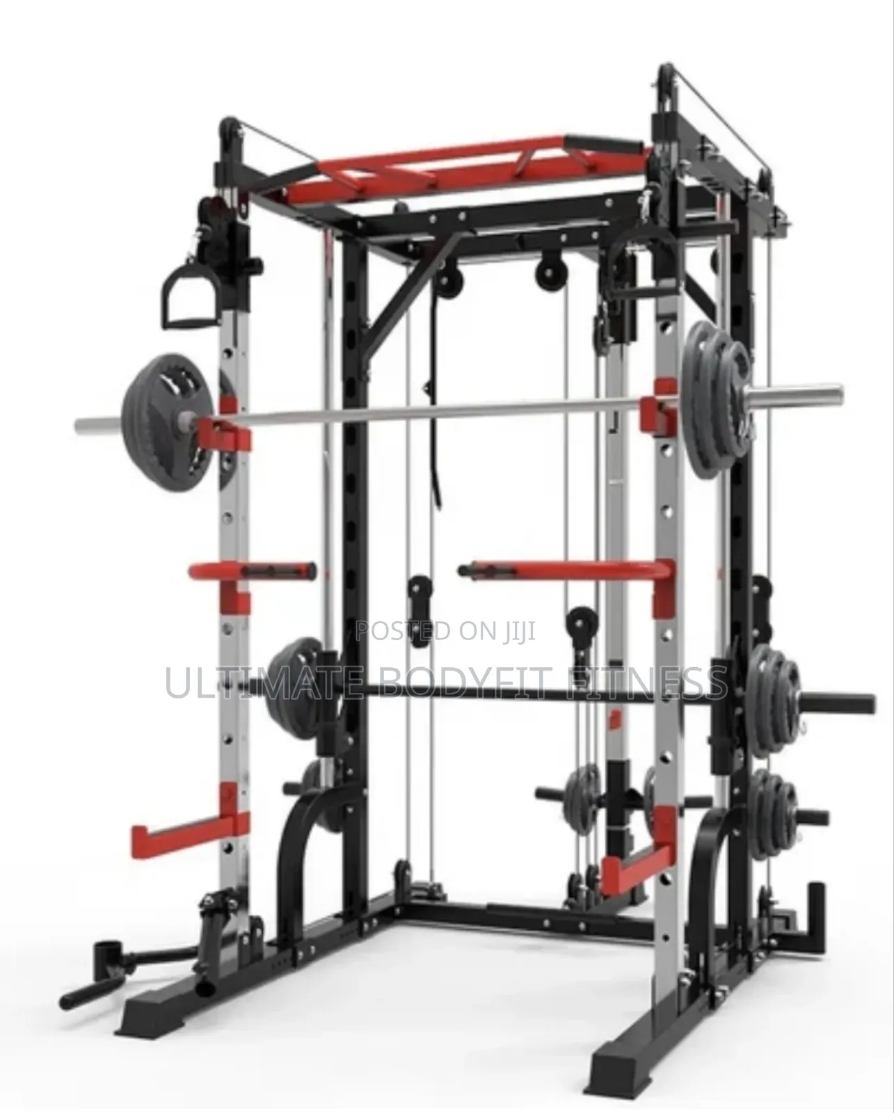 Brand New Multi-Functional Squat Machine + Cable Crossover Squat Rack