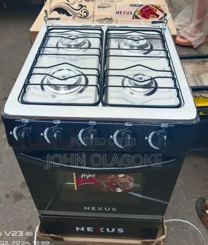 Nexus 4 Burner Standing Gas With Oven