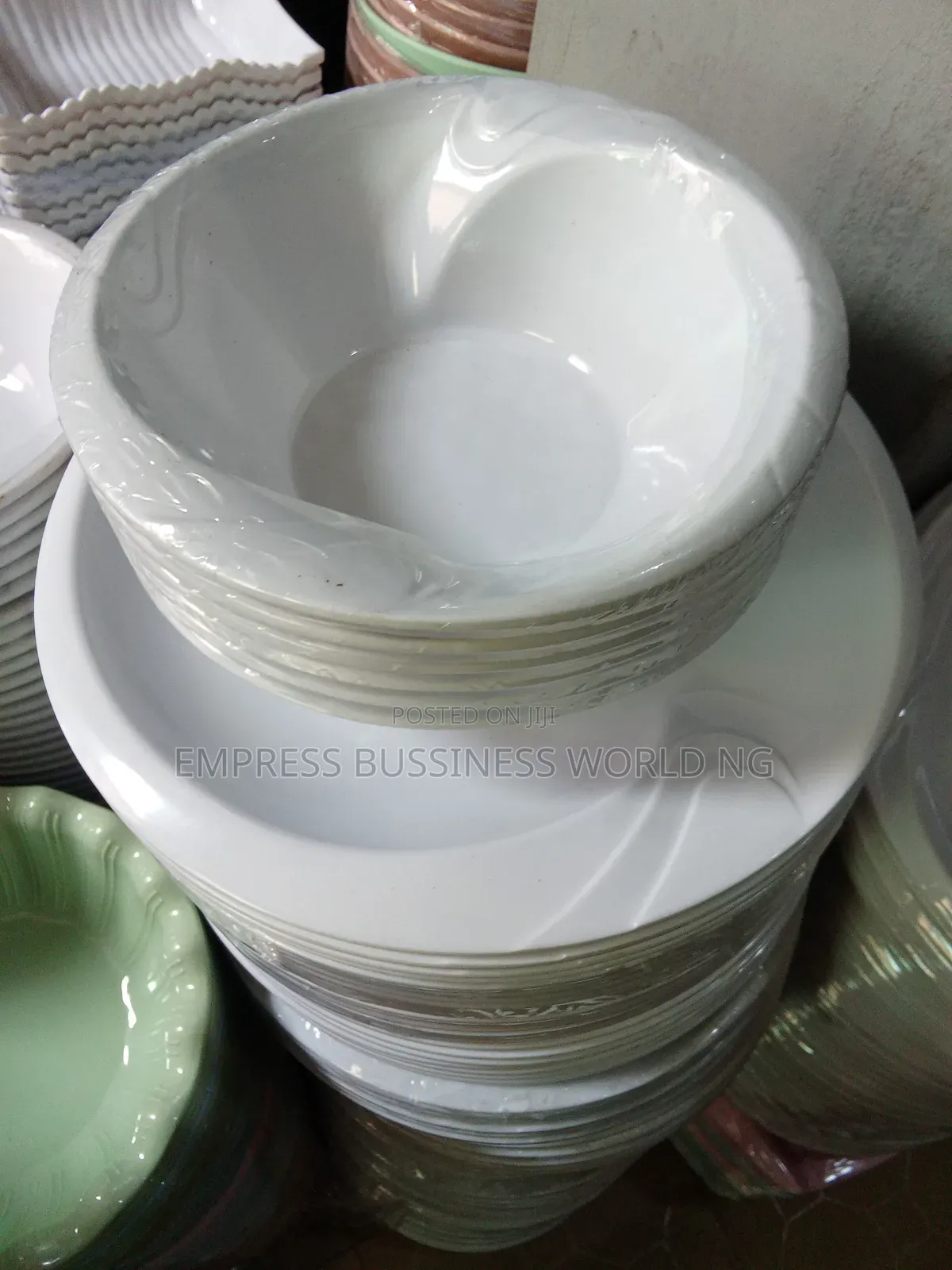 Unbreakable Plates Set-6 Wide Flat Plates and 6 Bowls