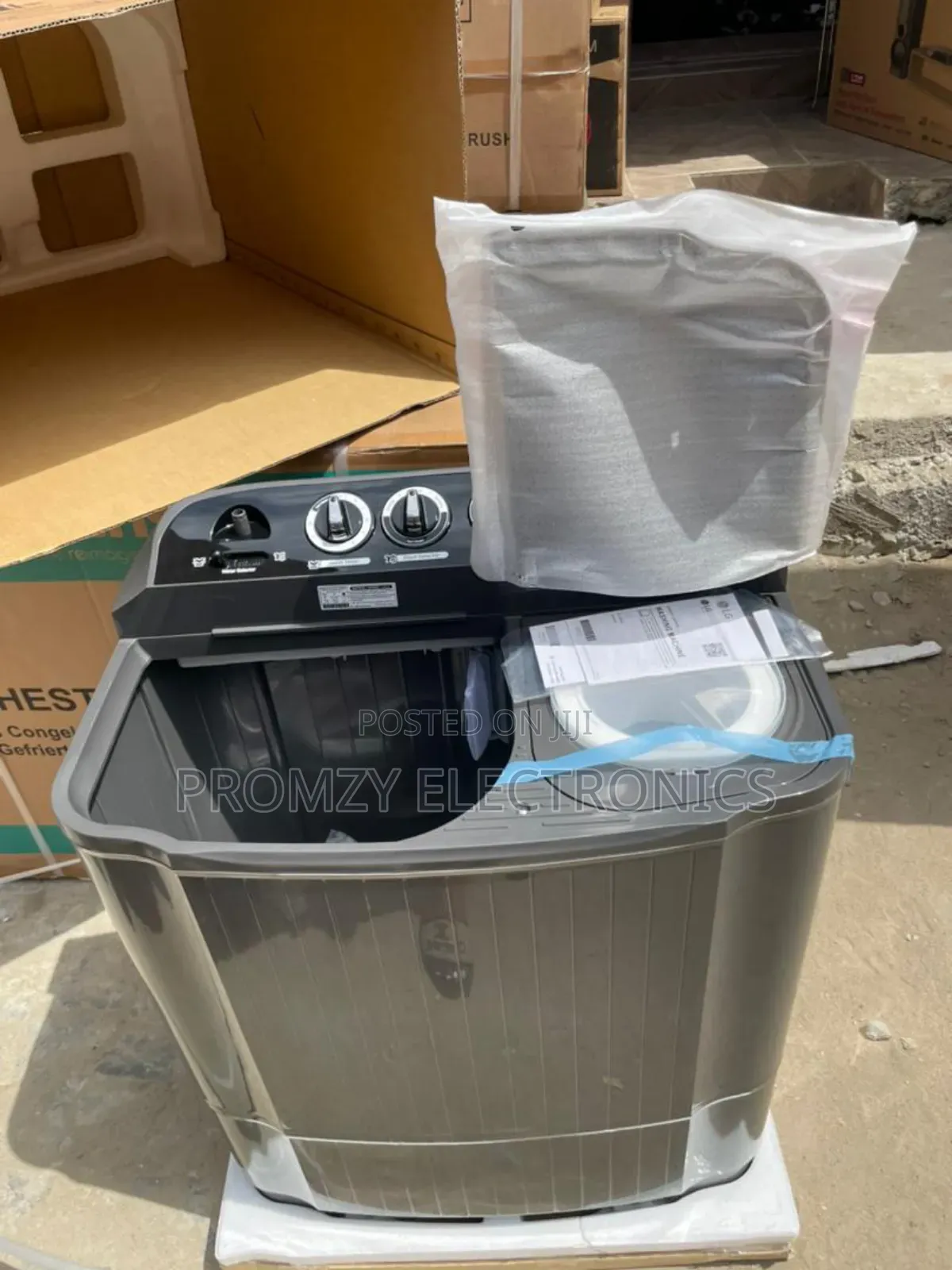Lg Washing Machine 7kg Manual Wash And Spin, Top Loader, Twins Tube..