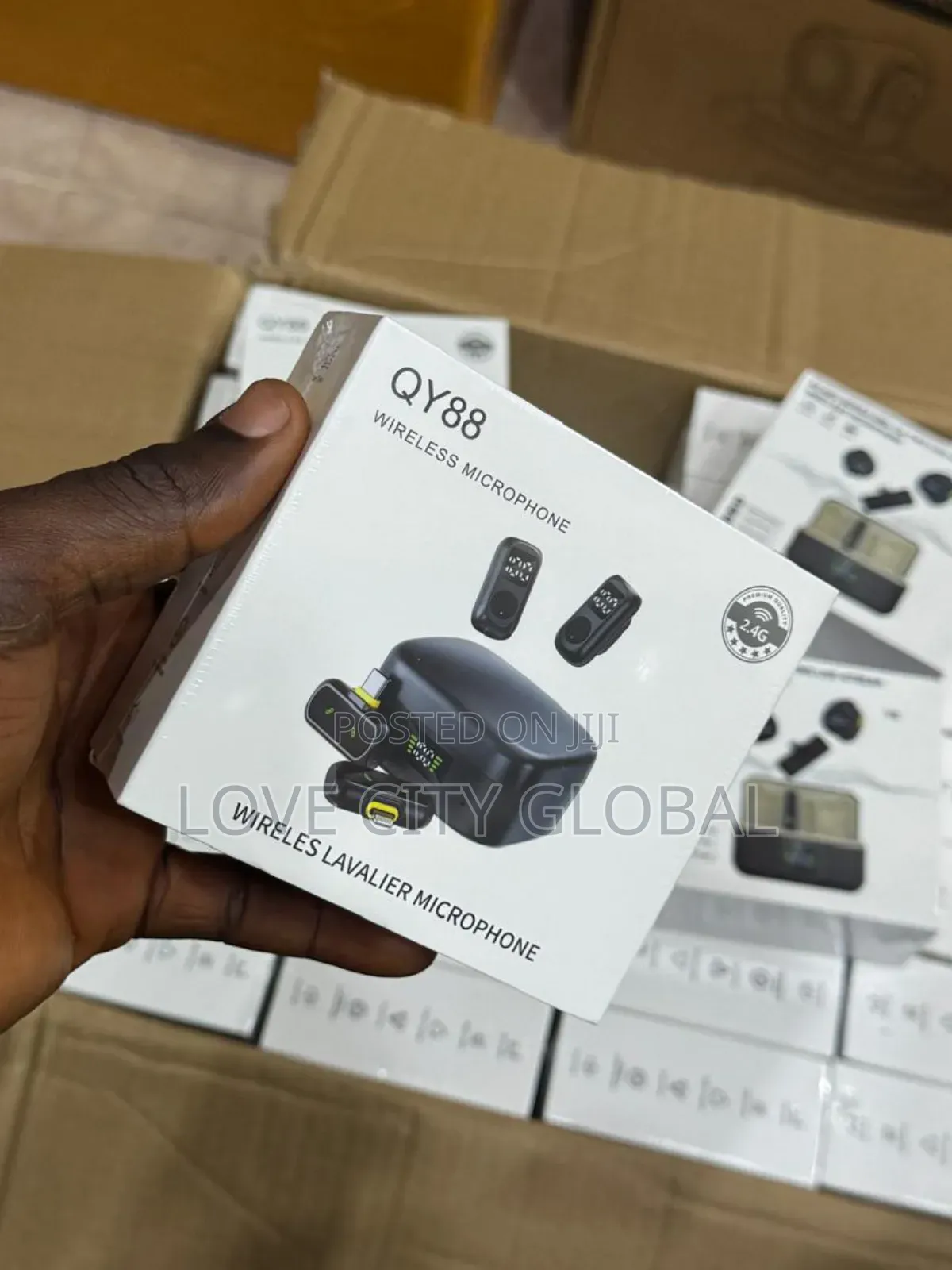 Qy88 Wireless Microphone Anc Magnetic Dual Receiver Mic Charging Case