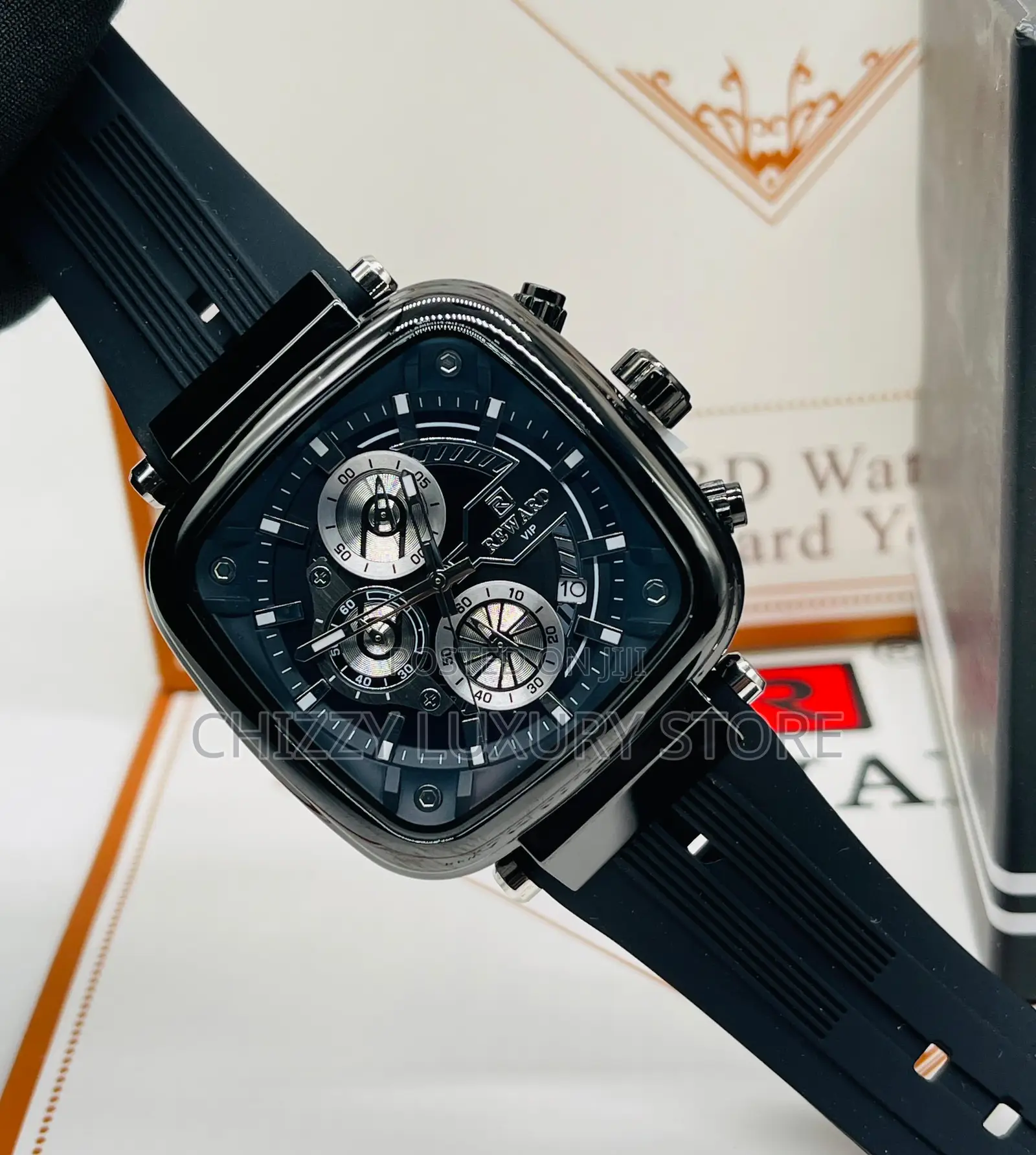 Reward Quality Men Rubber Strap Wristwatch Ji