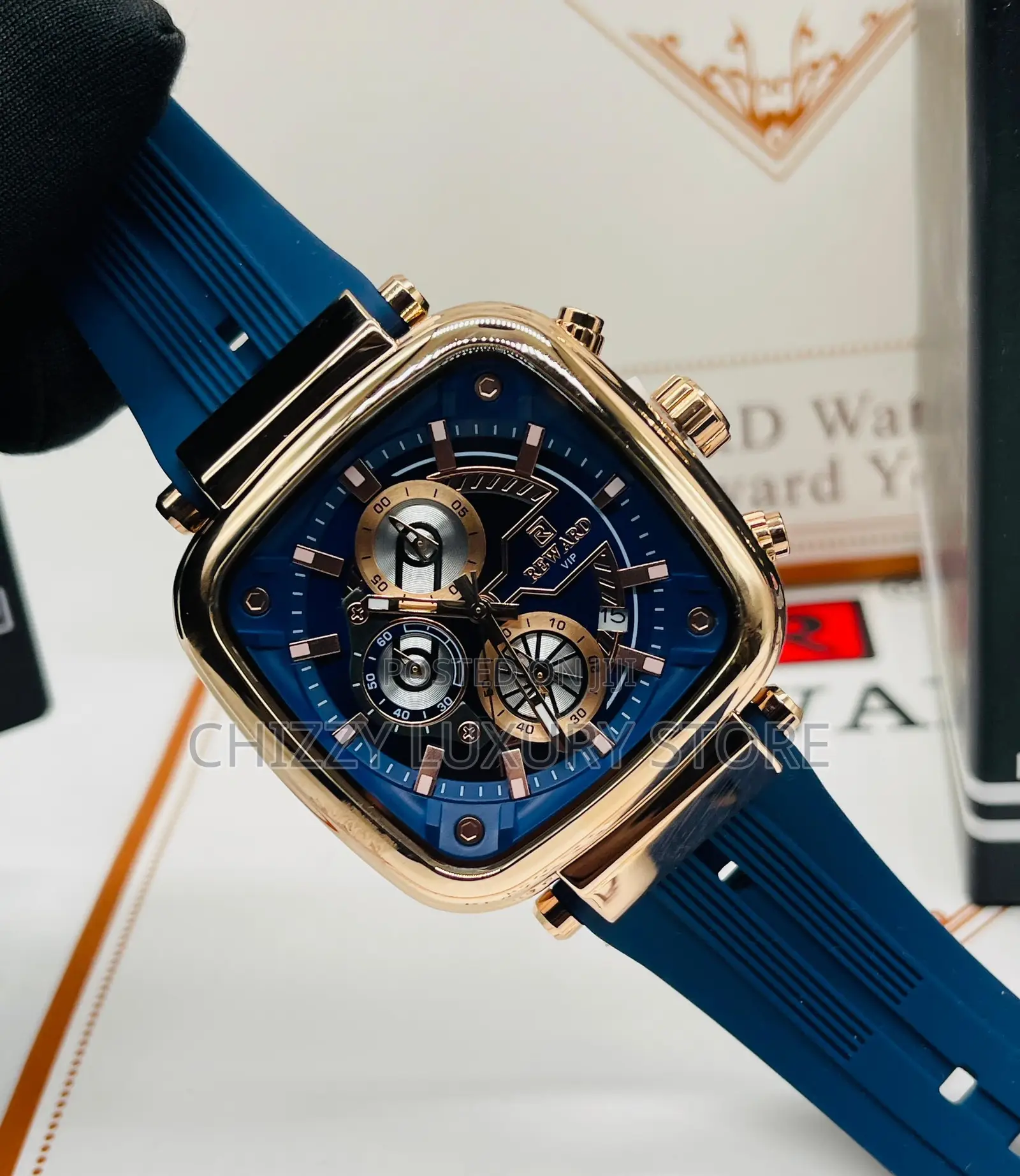 Reward Quality Men Rubber Strap Wristwatch Ji