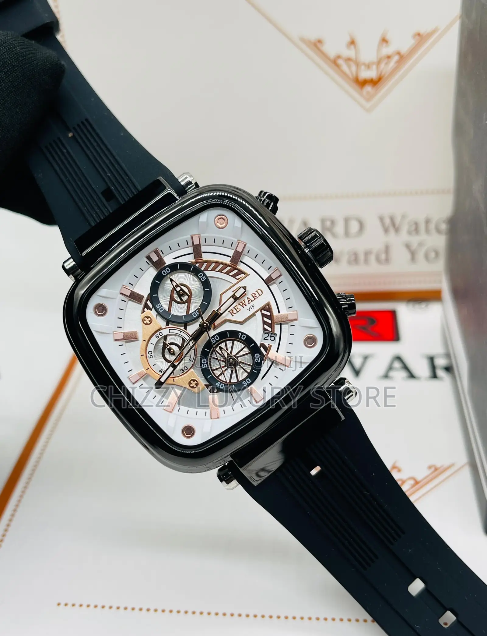 Reward Quality Men Rubber Strap Wristwatch Ji