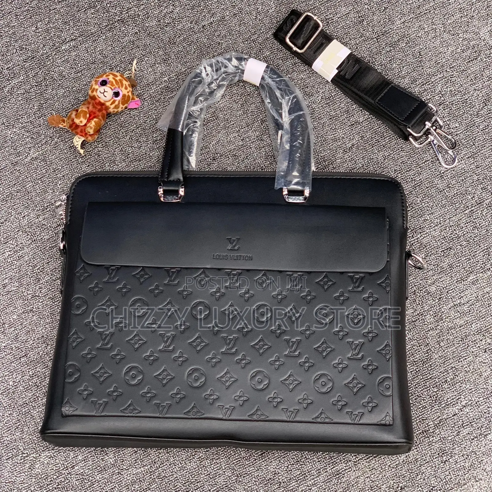 Louis Vuitton Quality Luxury Men Genuine Leather Laptop Bag