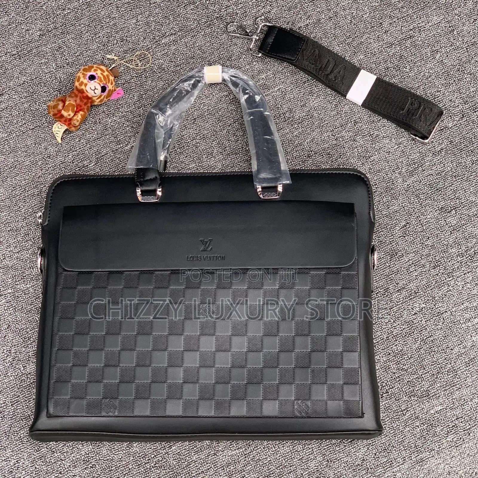 Louis Vuitton Quality Luxury Men Genuine Leather Laptop Bag
