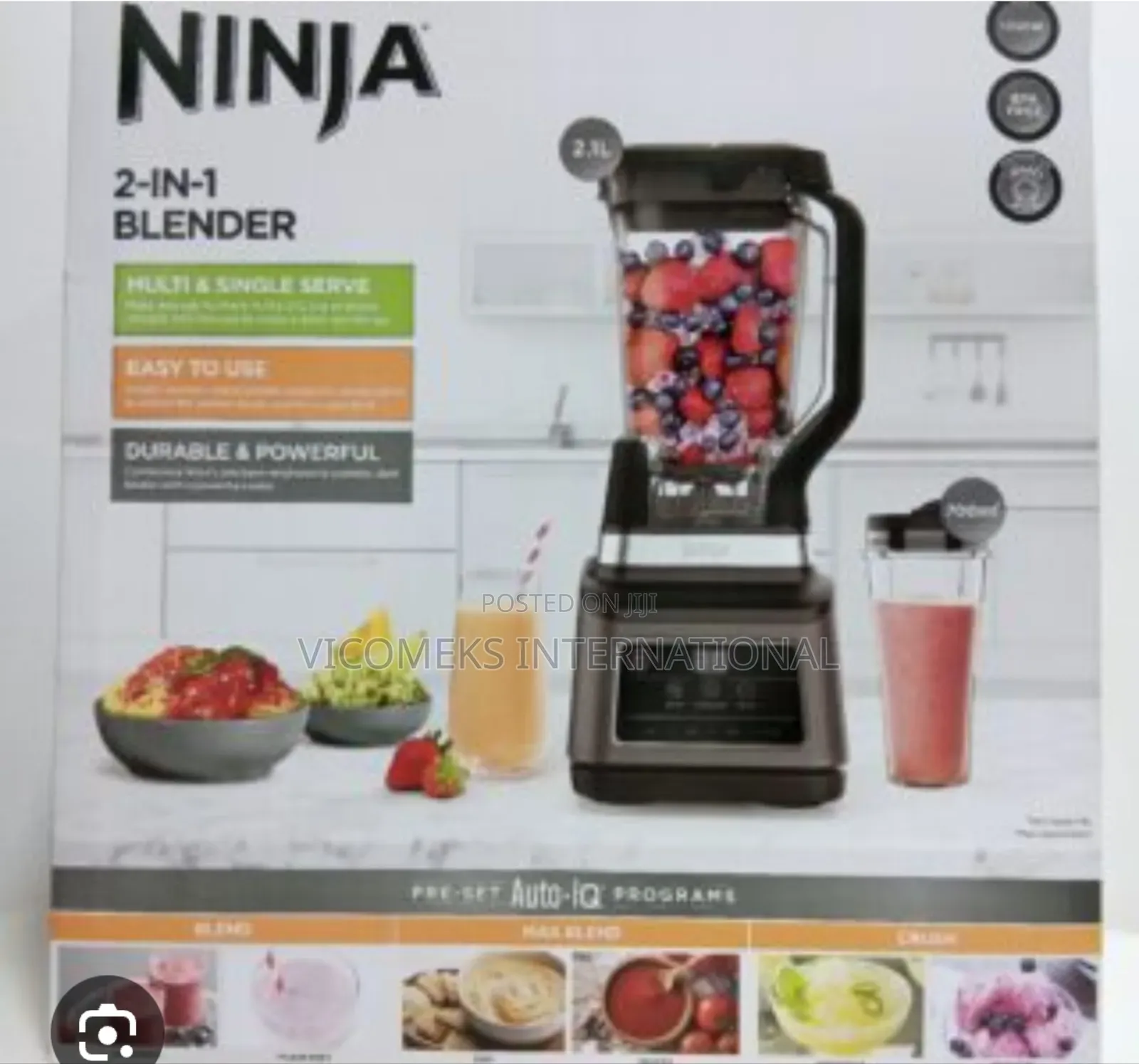 Ninja 2-in-1 Blender With Auto-iq Bn750uk