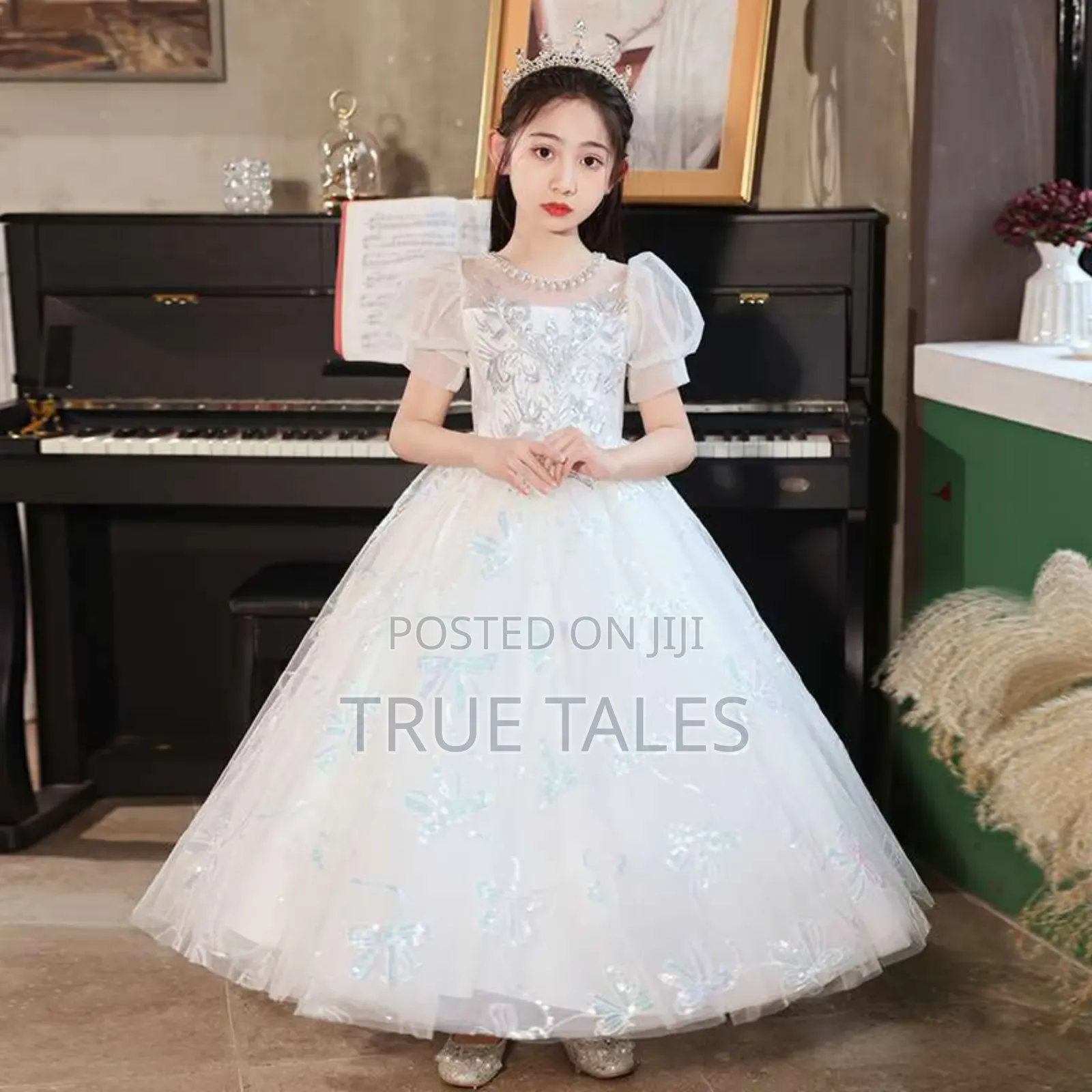 Princessy Cinderella Fully Embellished Glittery Ballgown Dress 2 To 11