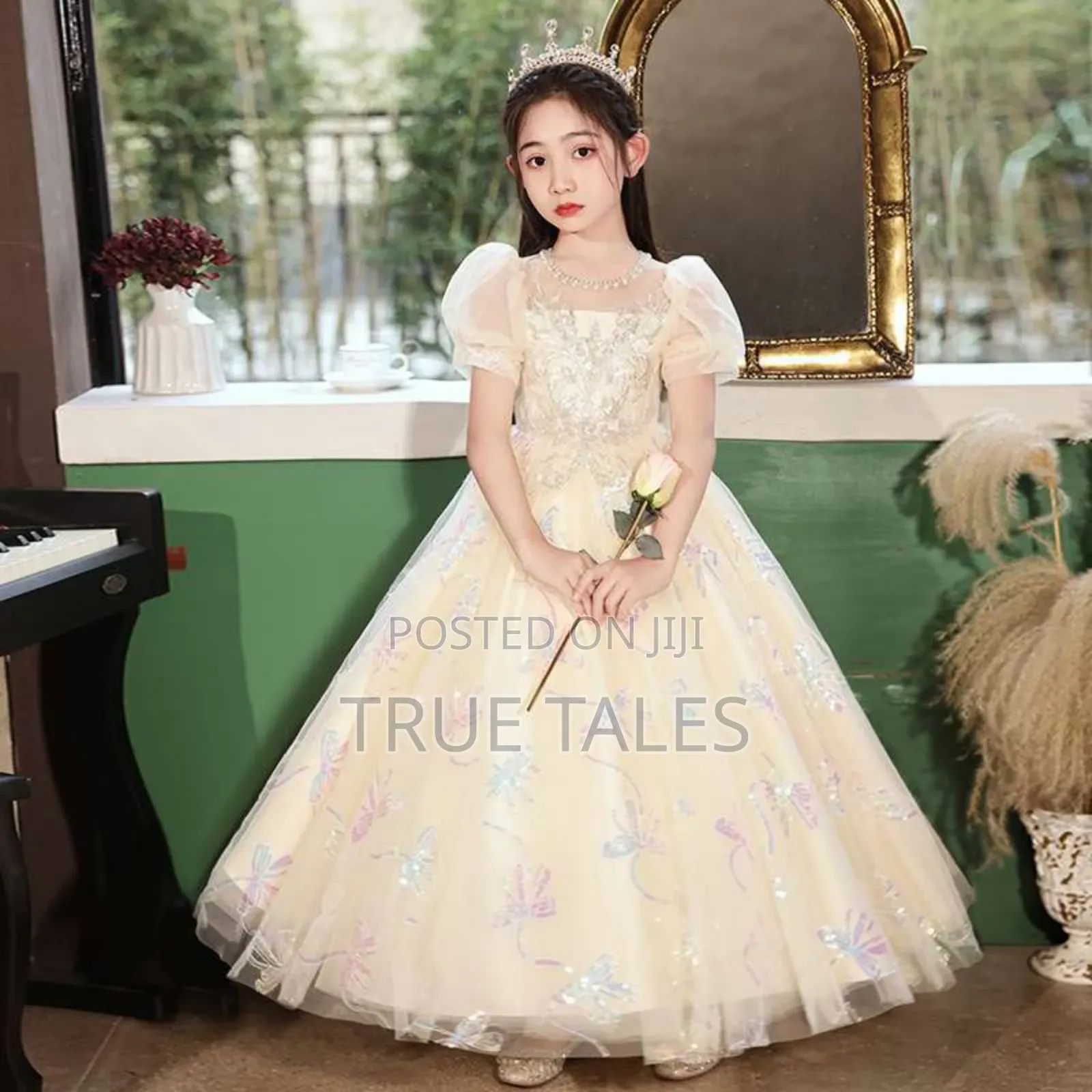 Princessy Cinderella Fully Embellished Glittery Ballgown Dress 2 To 11