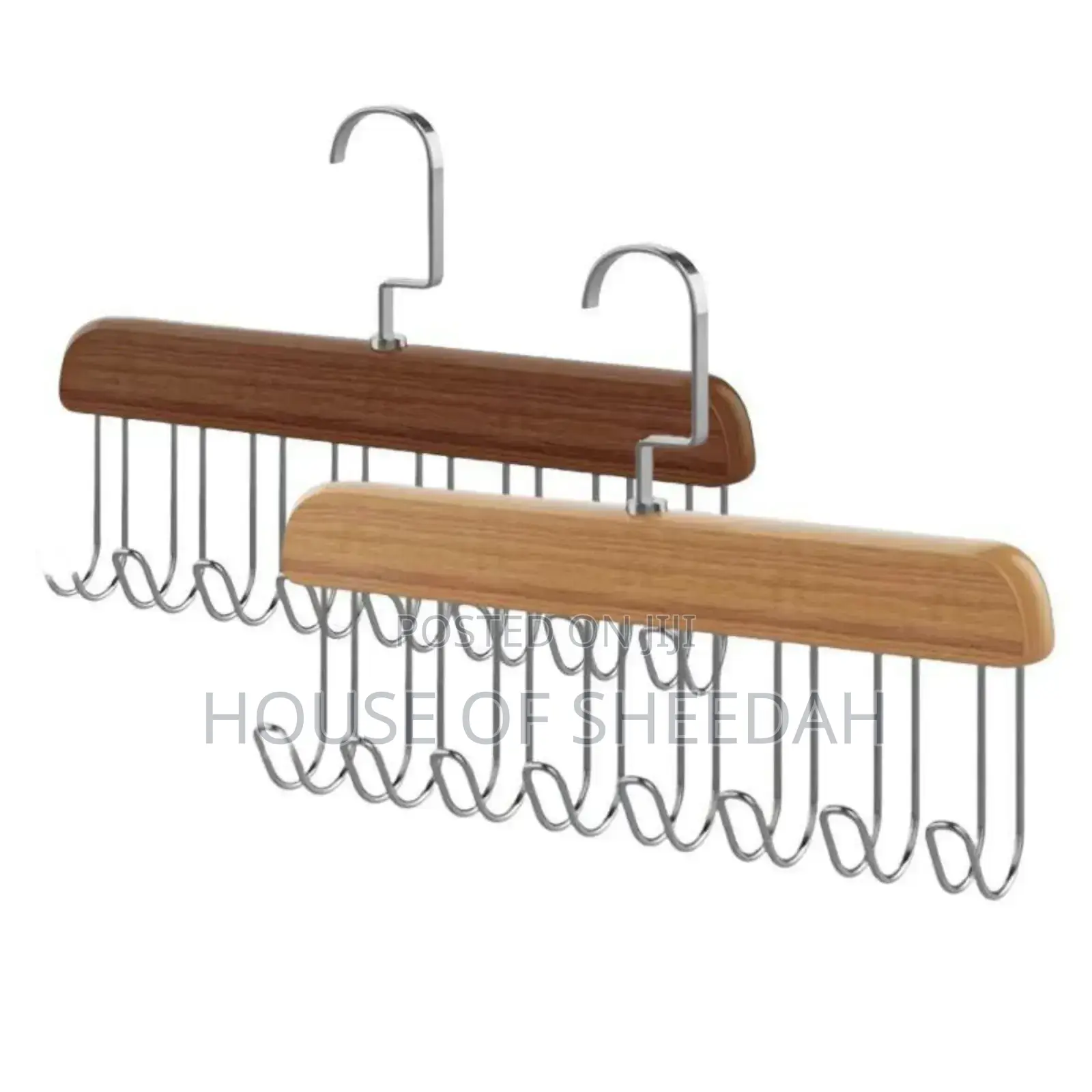 3pcs Multi-Hook Wooden Hanger