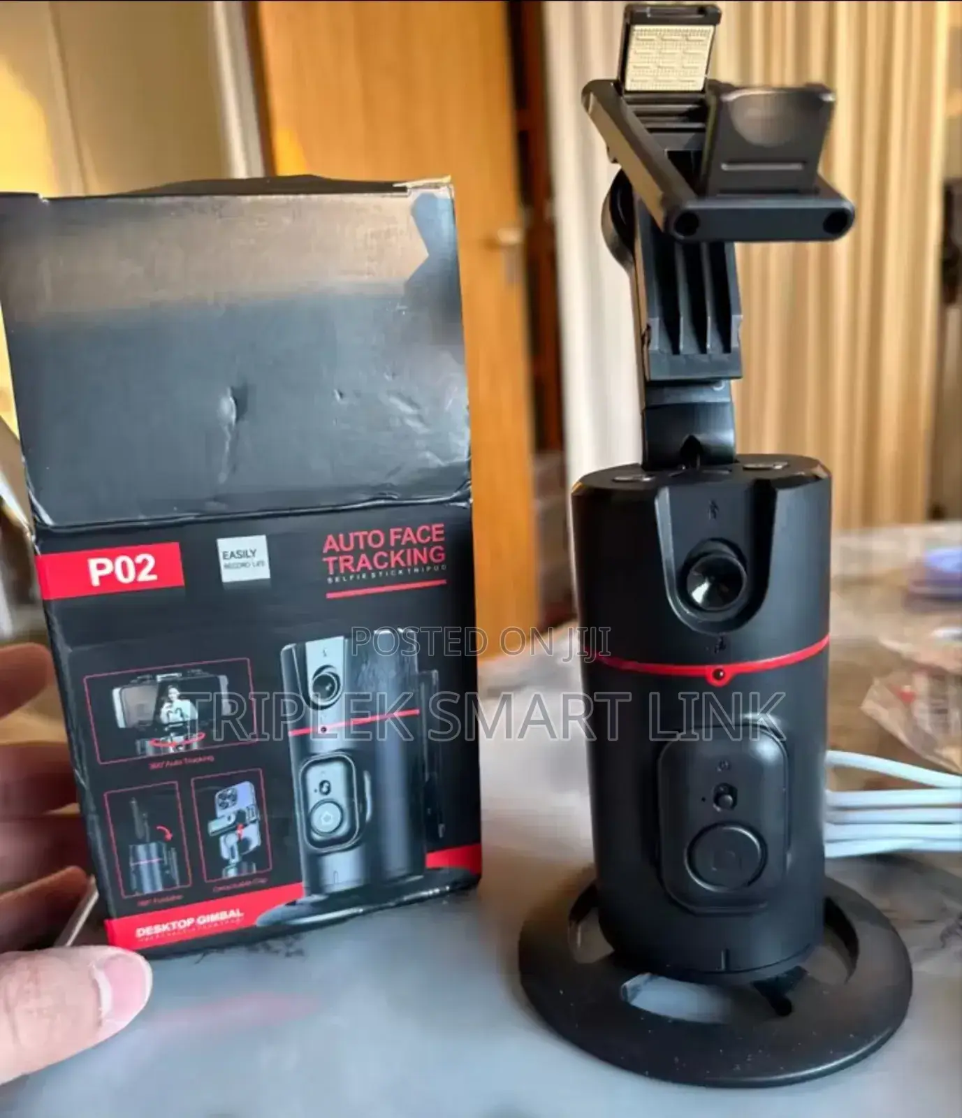 P02 Auto Face Tracking Tripod Po2 360° Rotating Phone Holder