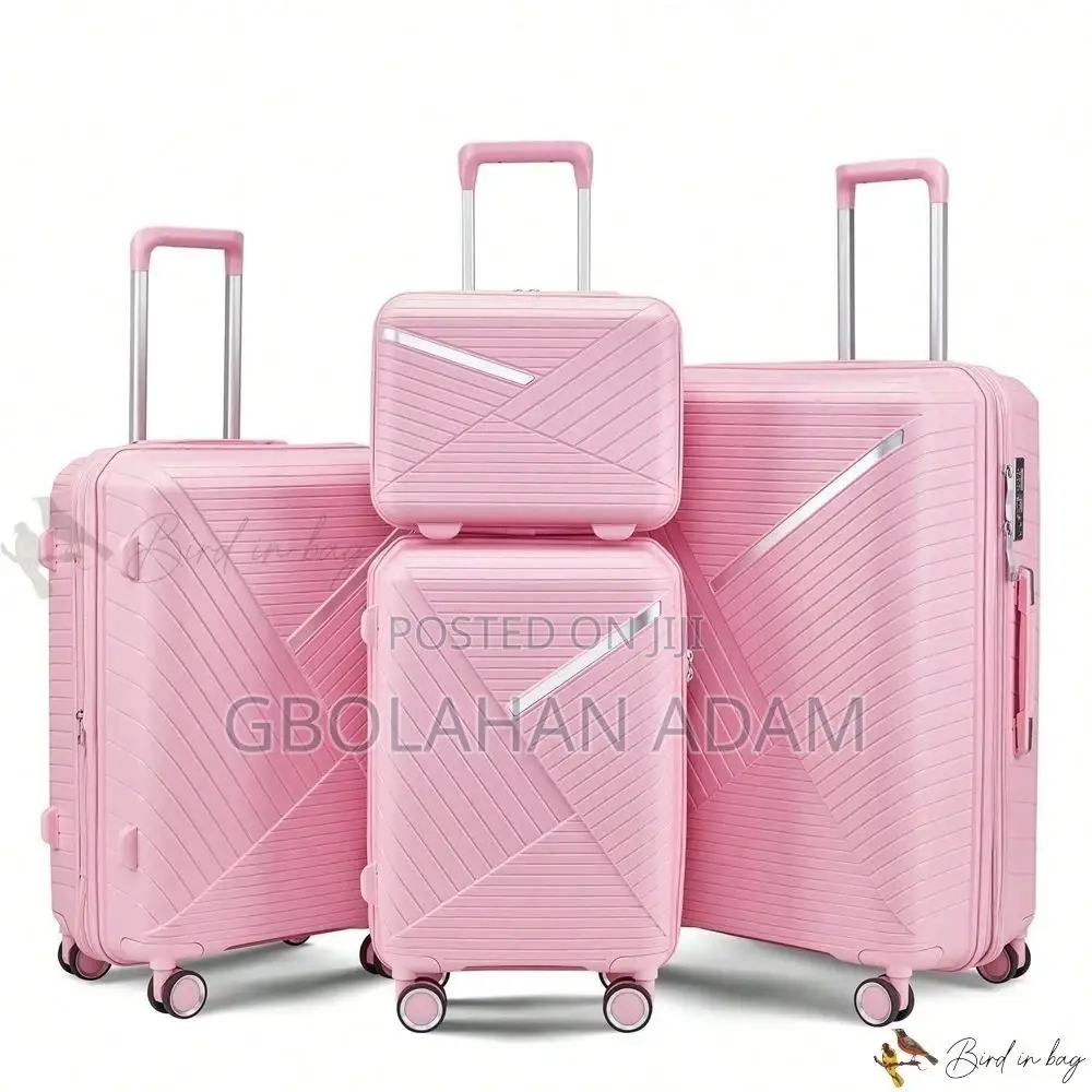 Elegant Travel Companion Set - 4 Piece Lightweight Suitcases