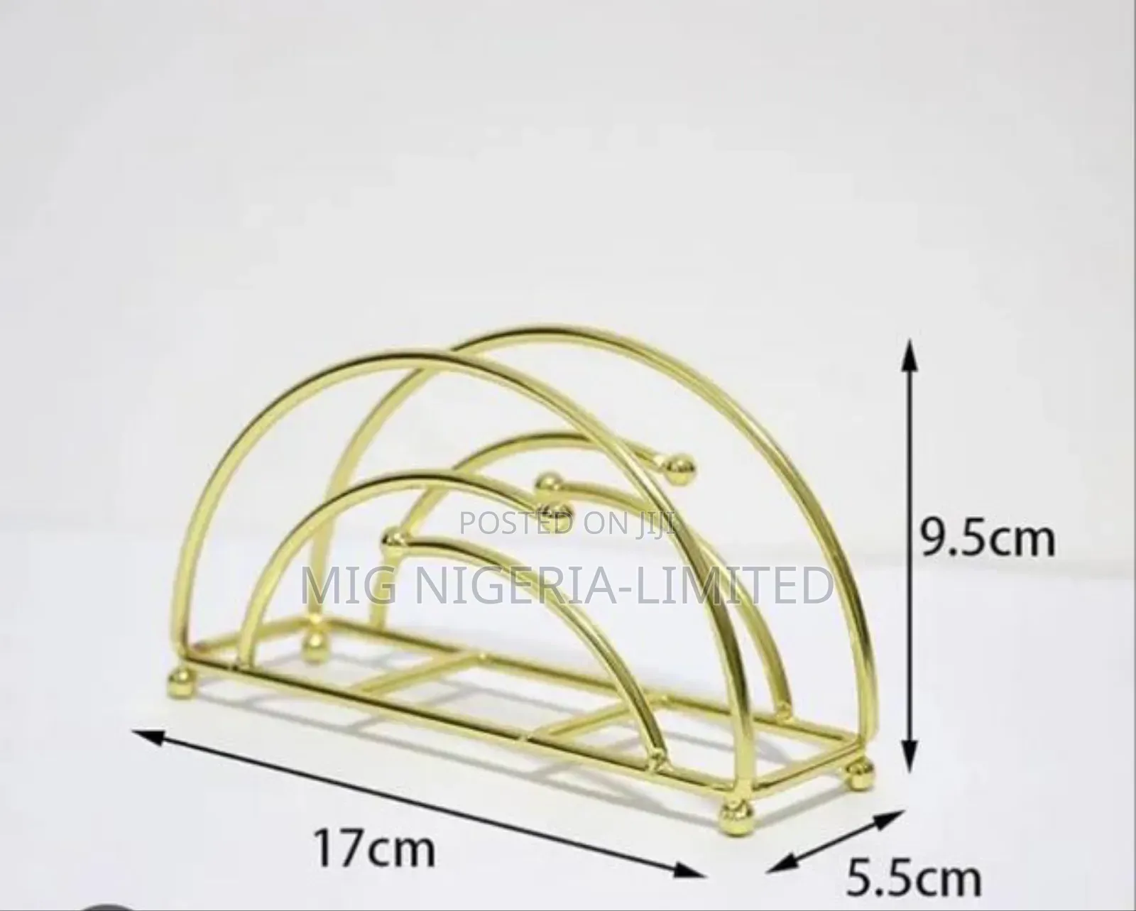 Serviettes Holder (Gold )