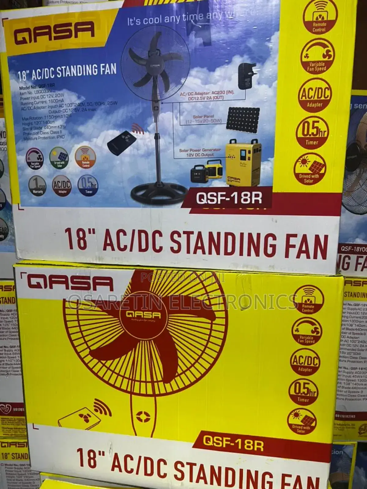 Qasa Ac/Dc Normal Standing Fan 18inches