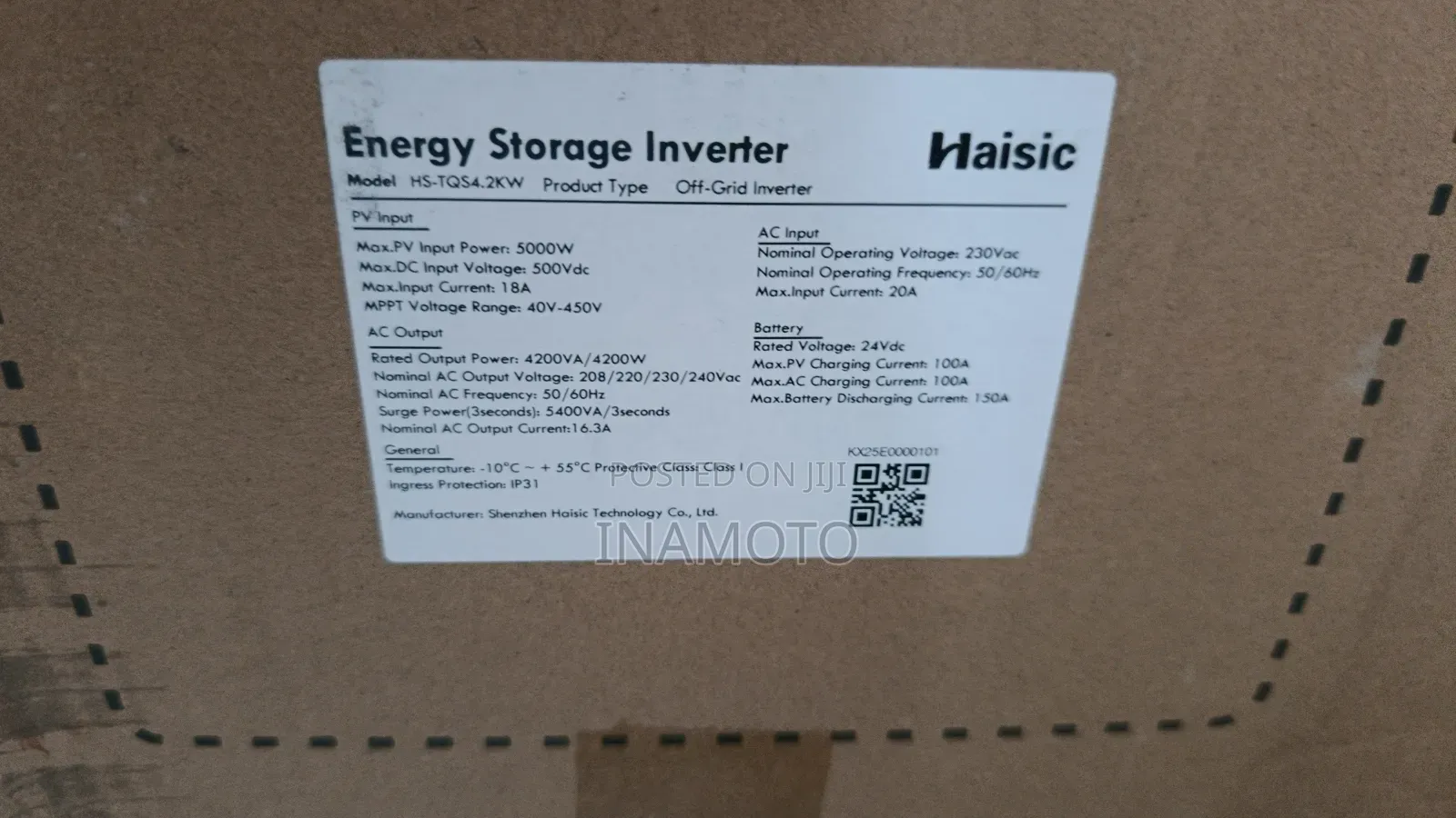 4.2kva Inverter, 8kwh Lithium All in One Power Generator