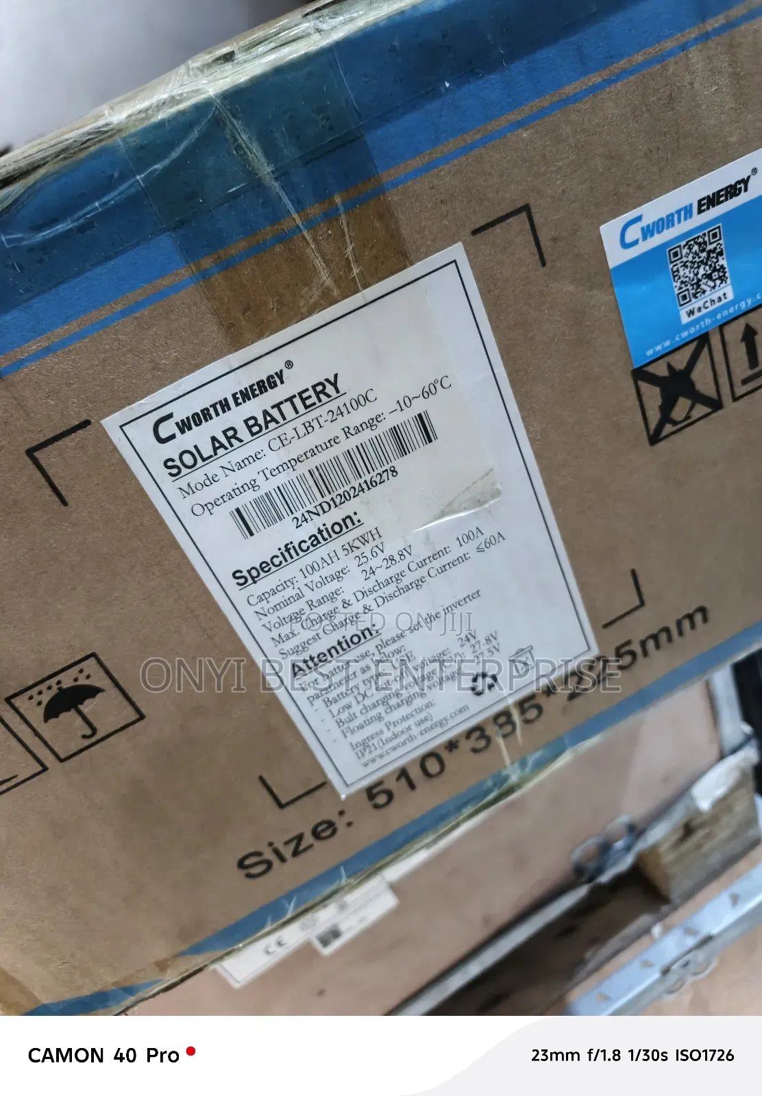C Worth Energy Lithium Ion Battery 5kwh-24v