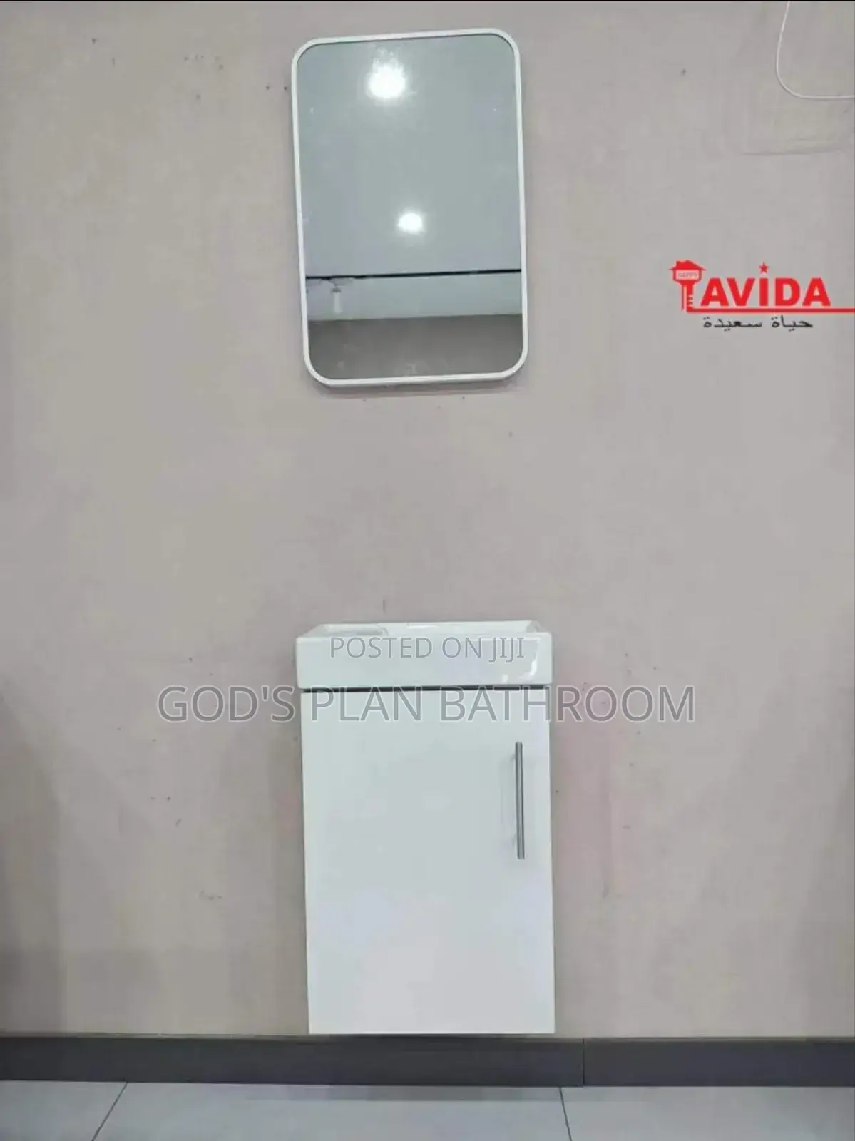 Side Hanging Cabinet Basin With Mirror