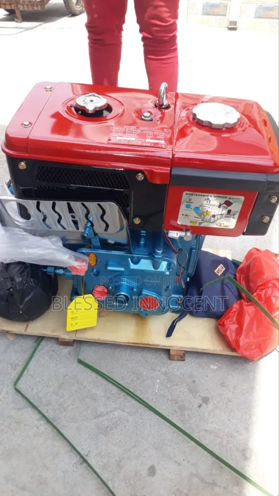 A Single-Cylinder Diesel Engine,175an With Radiator