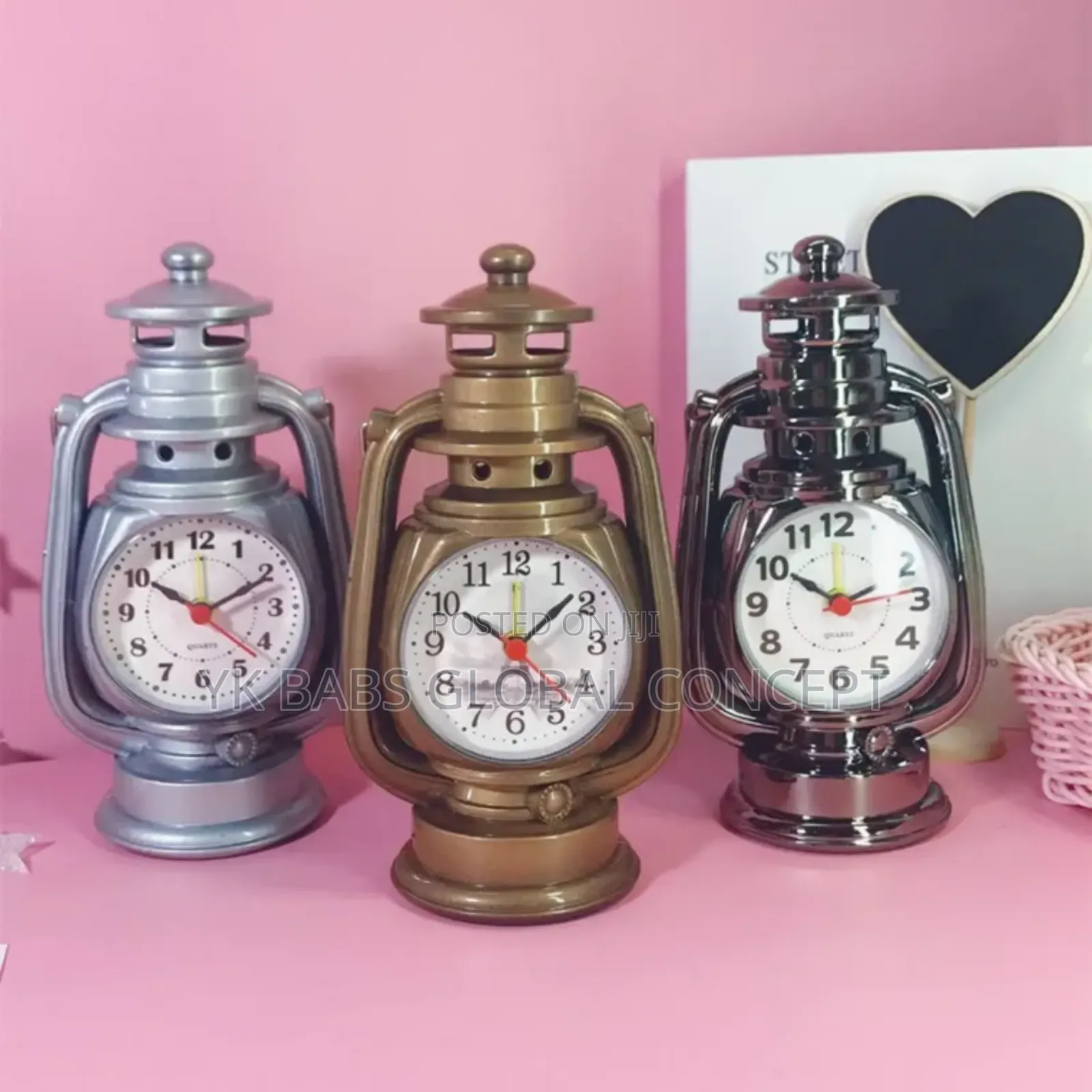 Alarm Clock Elegant Oldschool Lamp