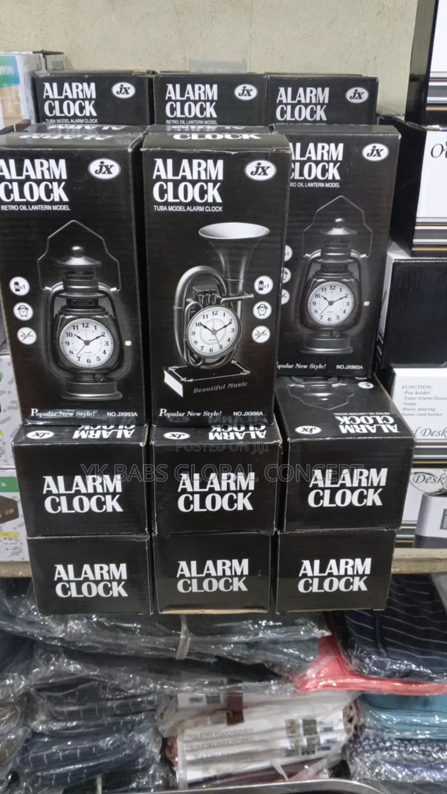 Alarm Clock Elegant Oldschool Lamp