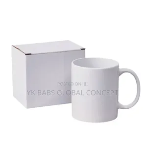 White Ceramic Mug 48/CTN With Package