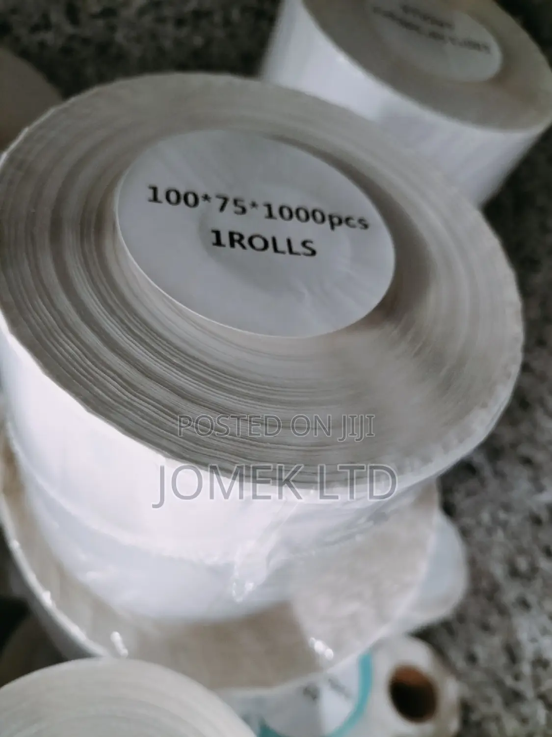 100/75 X1000roll of Thermal Paper Labels.