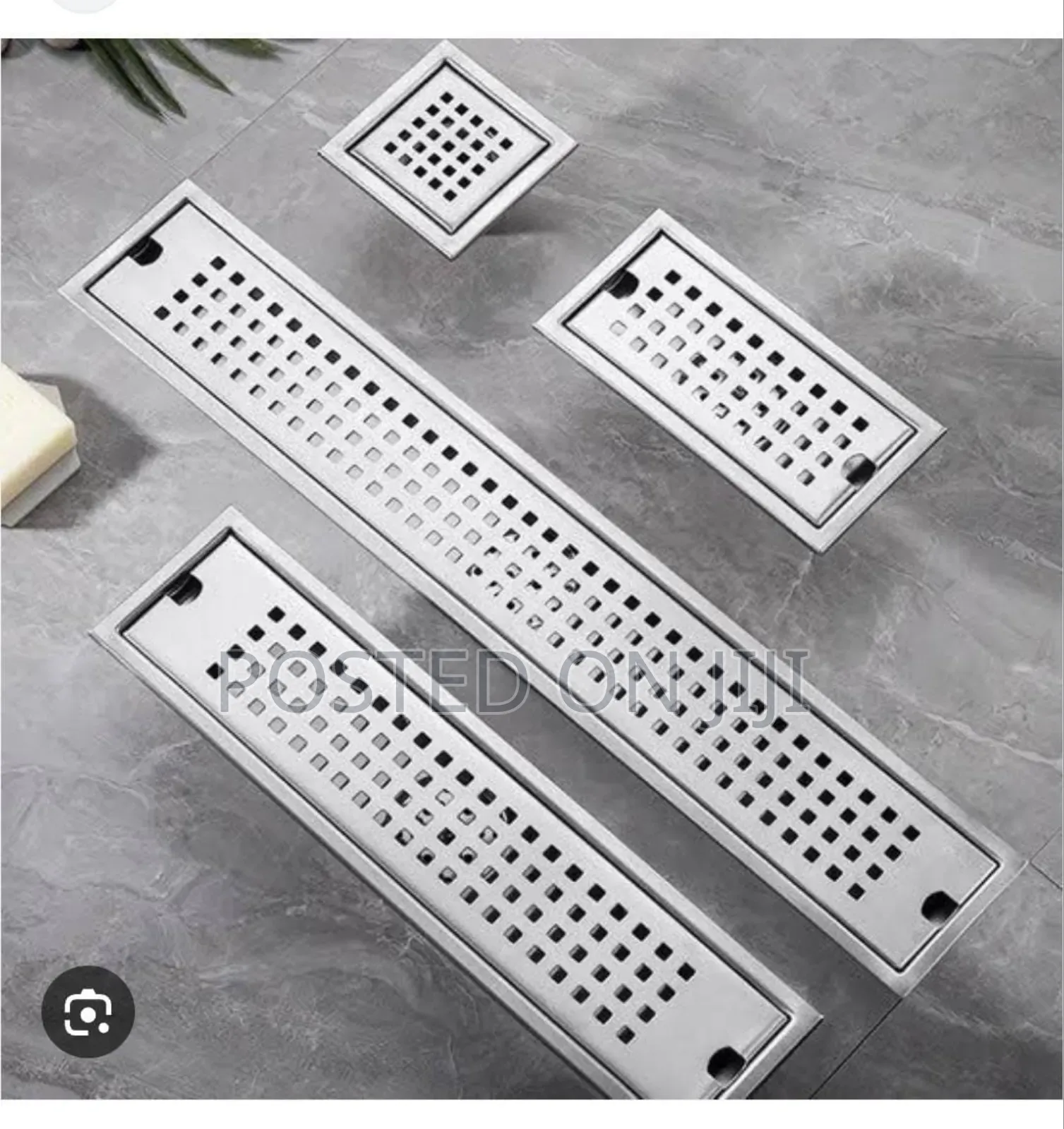 Bathroom Floor Drain From 10cl to 90cl Black and Stainless