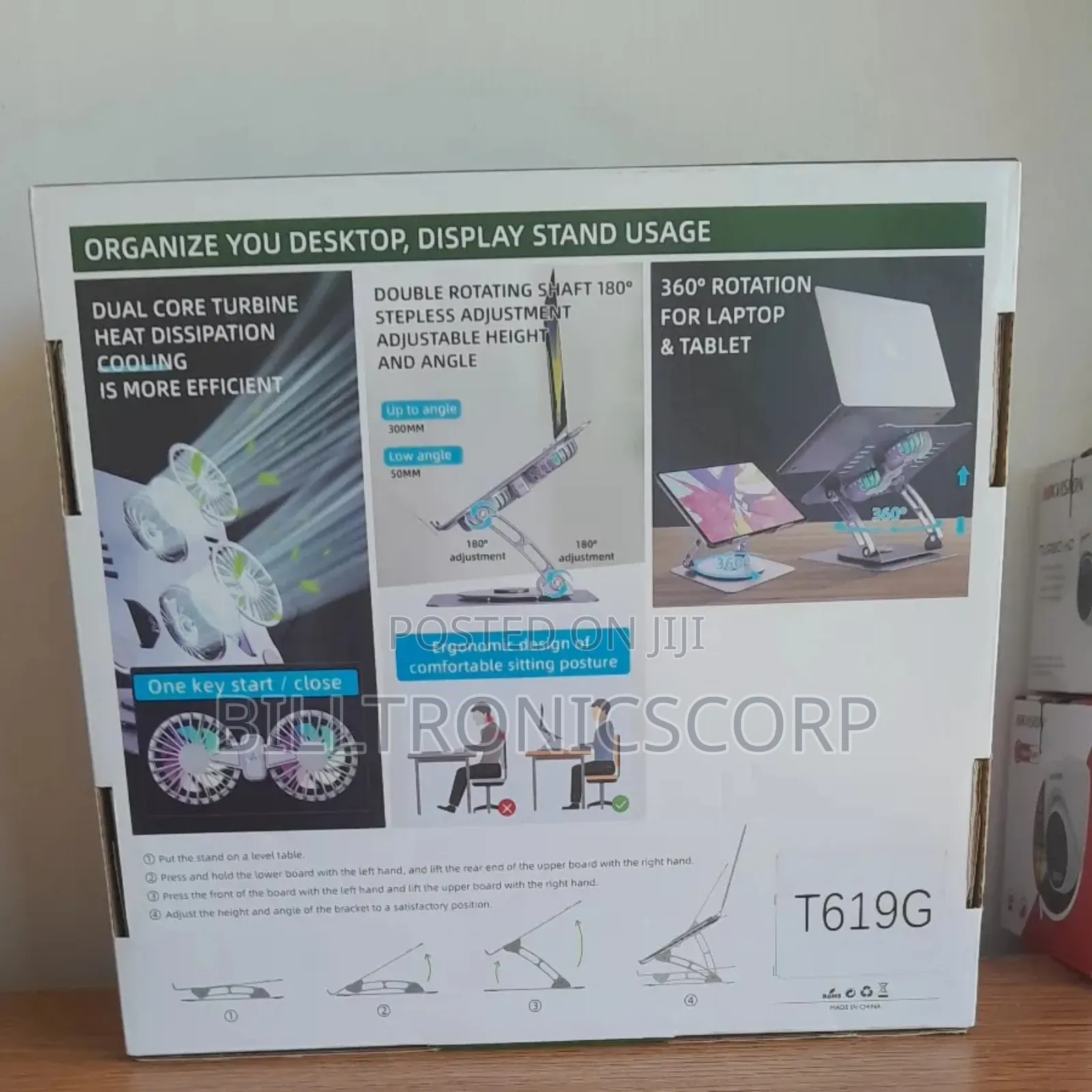 Laptop Stand V4.1 Radiator With Dual Fan Cooling.