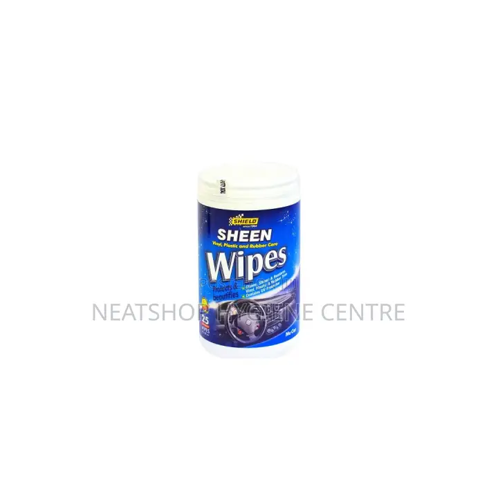 Shield Sheen Vinyl, Plastic and Rubber Care Wipes (25)
