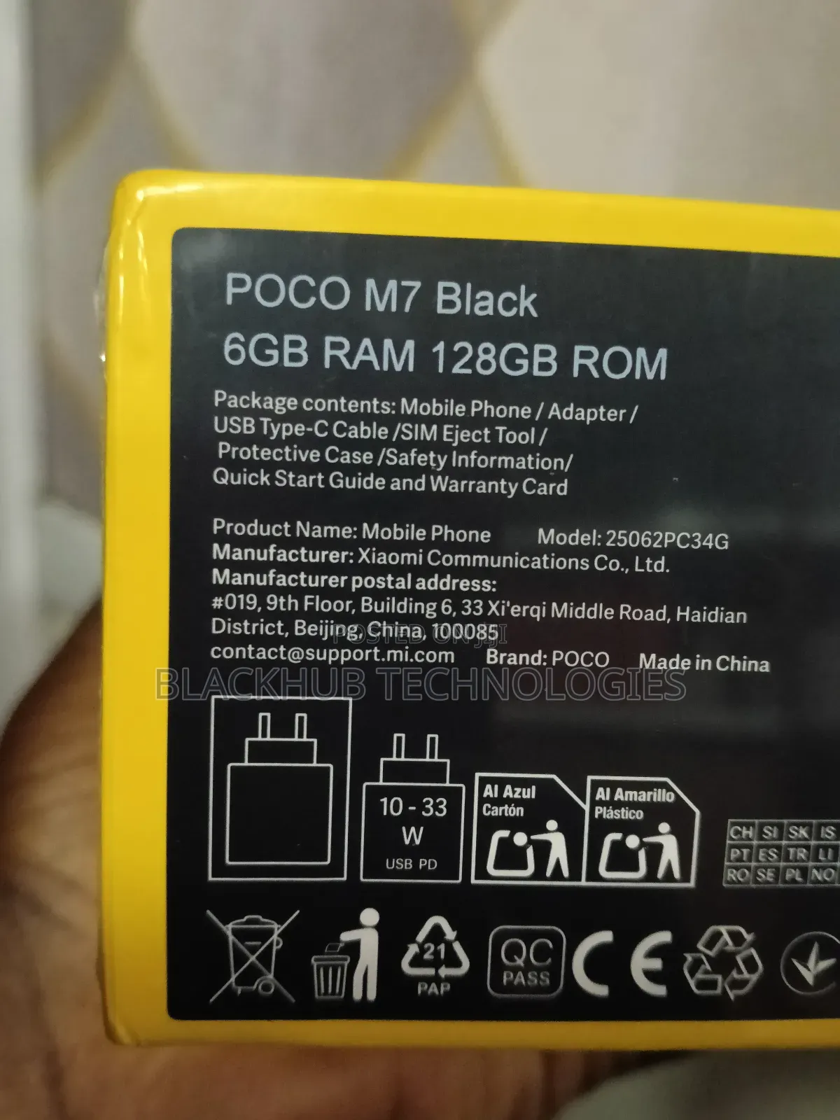 New Xiaomi Poco M7 128 GB Black