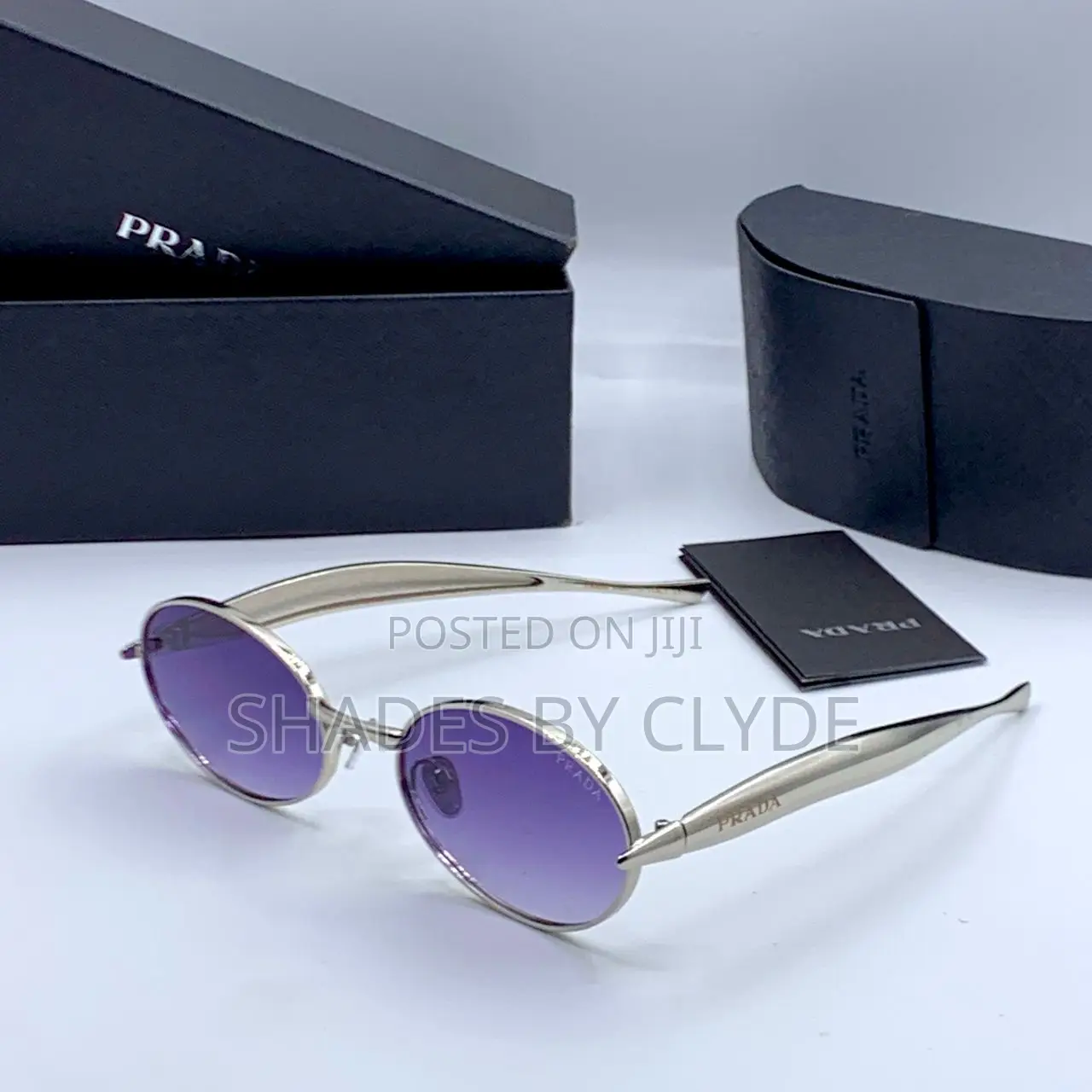  Prada Gold Sunglasses - Brand New Ready to Shine! 