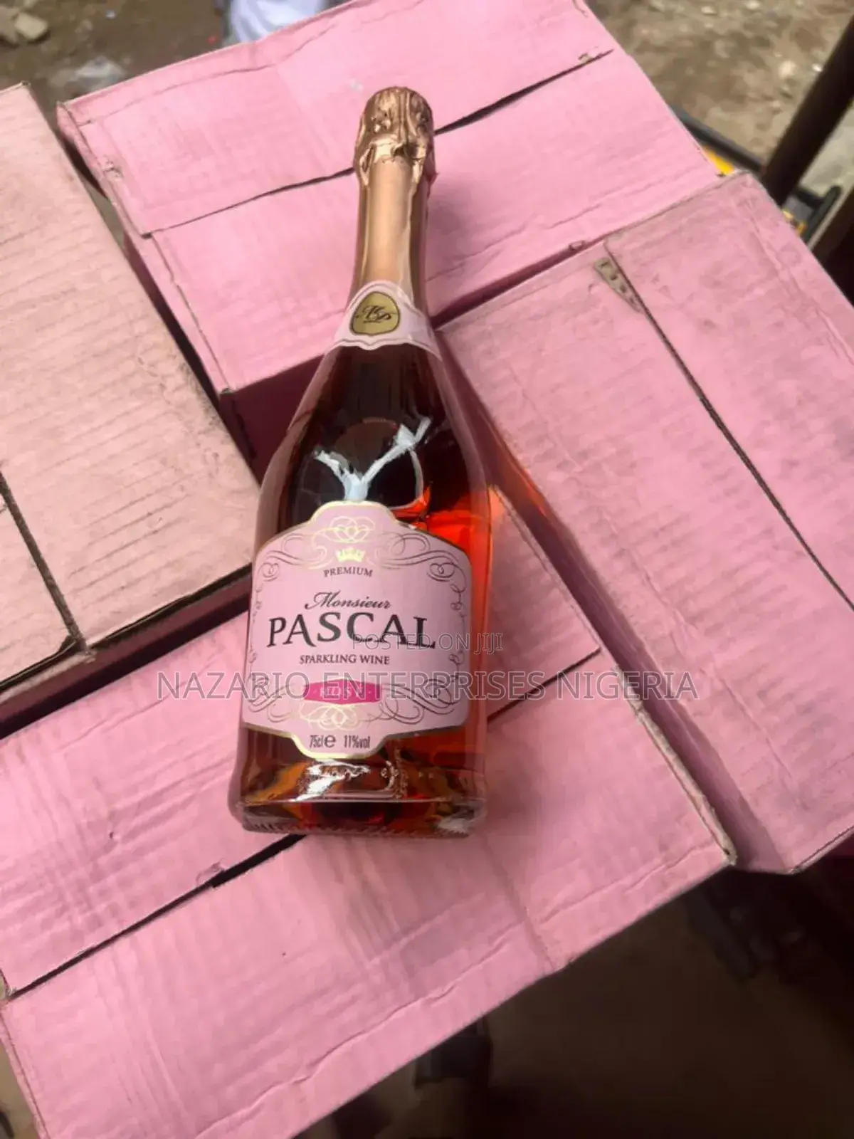 Monsieur Pascal Sparkling Rosé Wine – By 12 Bottles