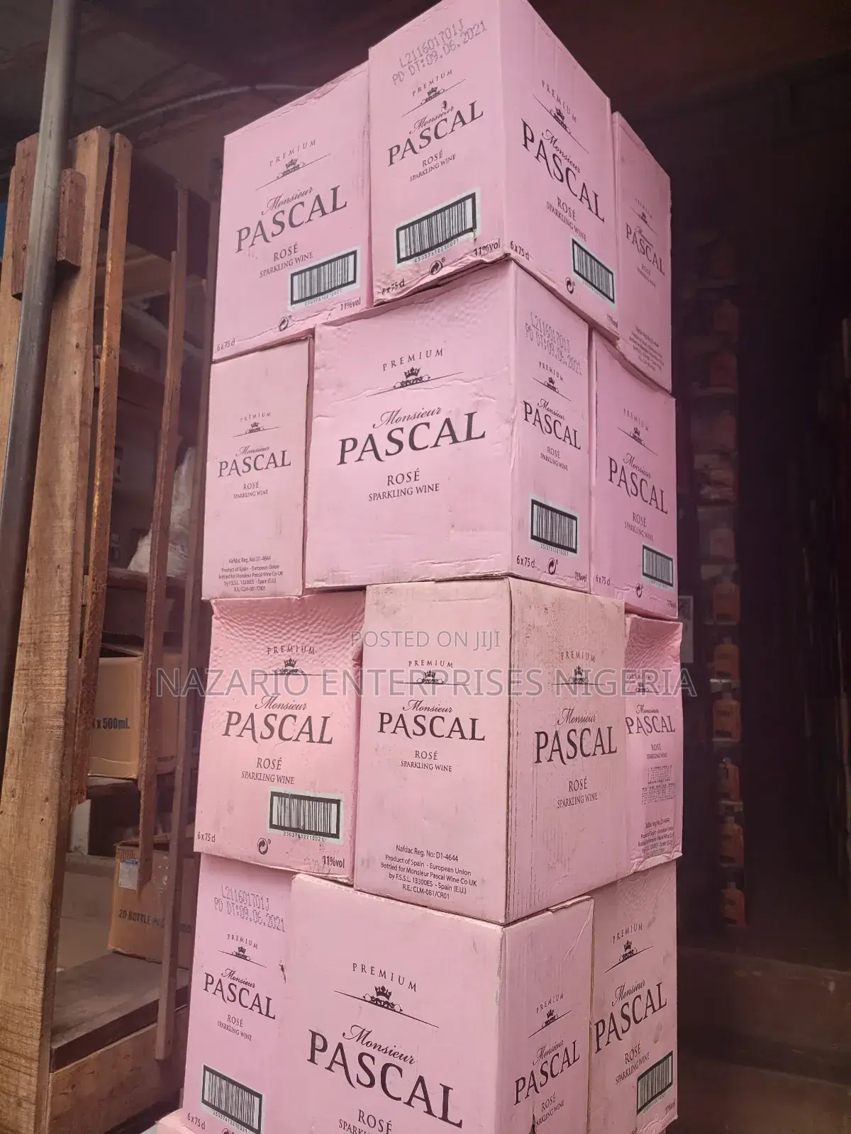 Monsieur Pascal Sparkling Rosé Wine – By 12 Bottles