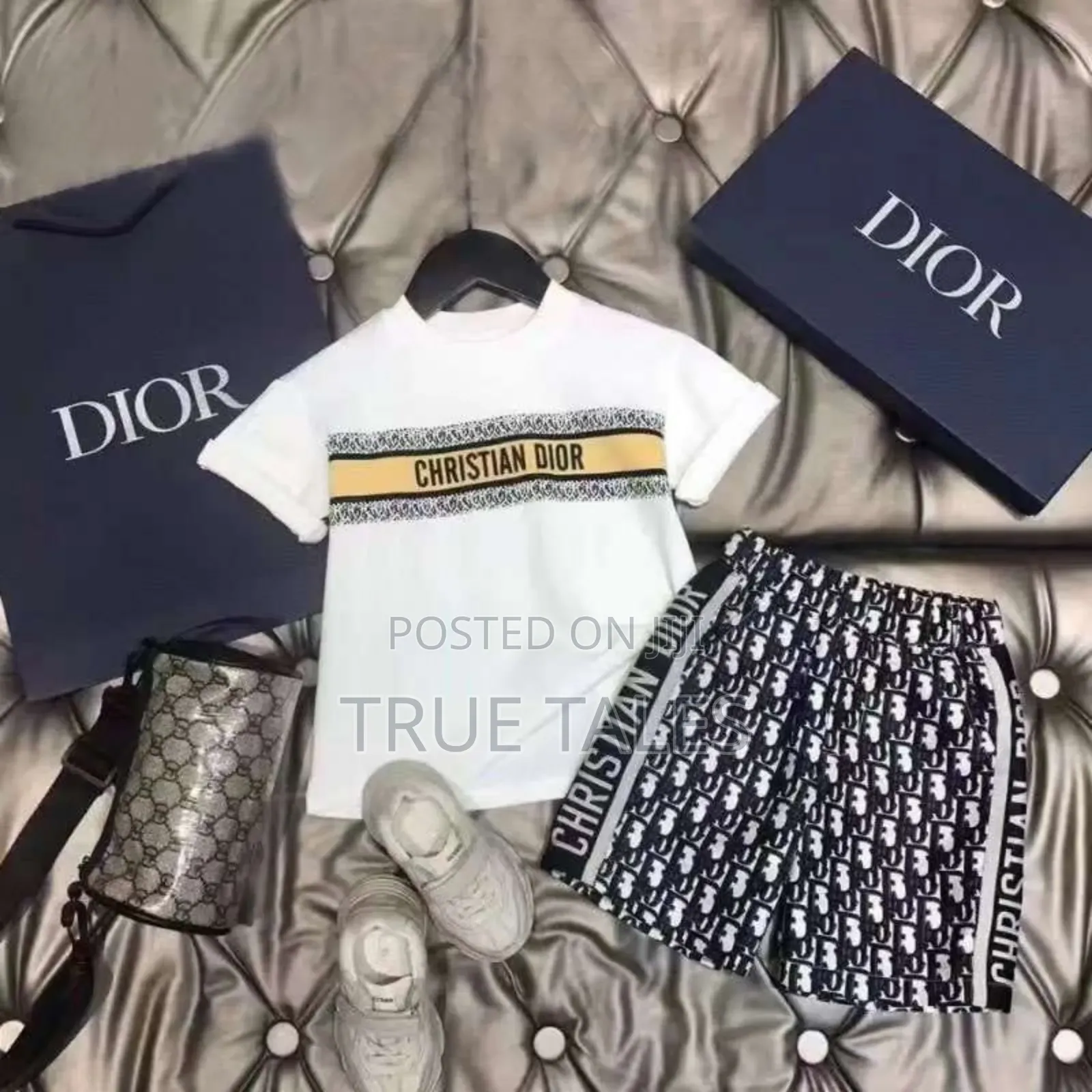 Turkey Boys  High Quality Christian Dior Top & Bottom Ages 3 To 9 Year