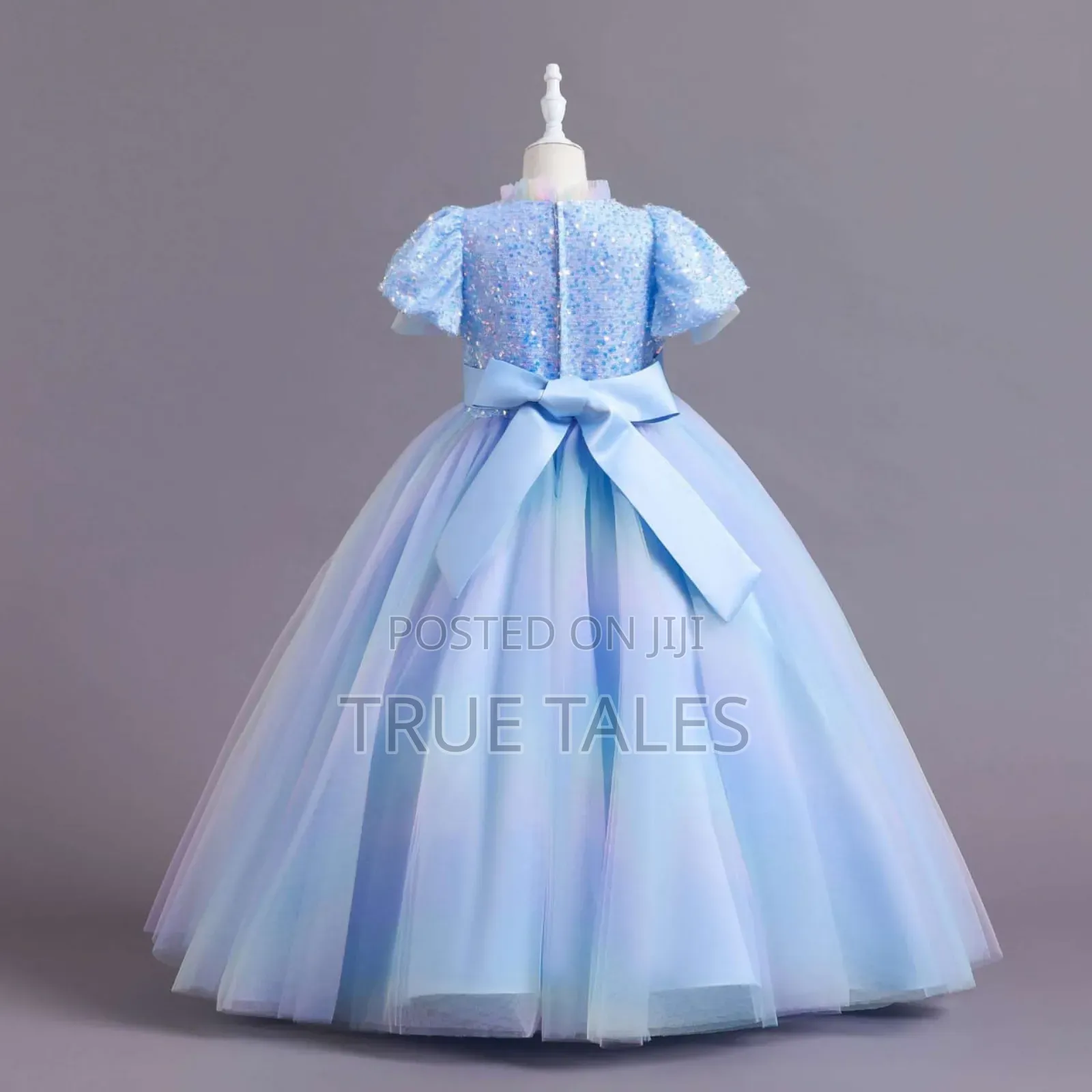 Girls Cinderella Rainbow Pattern Ballgown